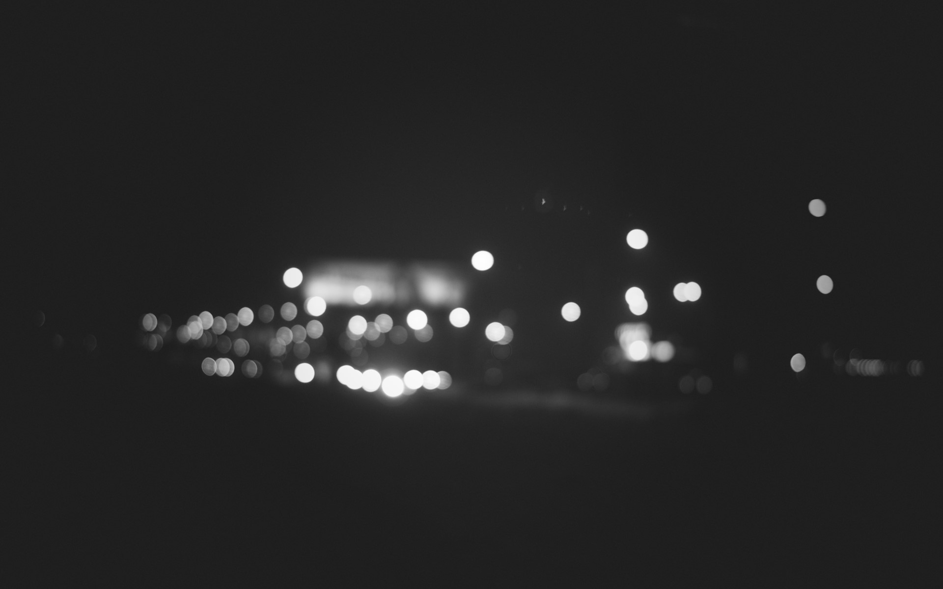 blurred, photography, bokeh, monochrome, HD Wallpaper