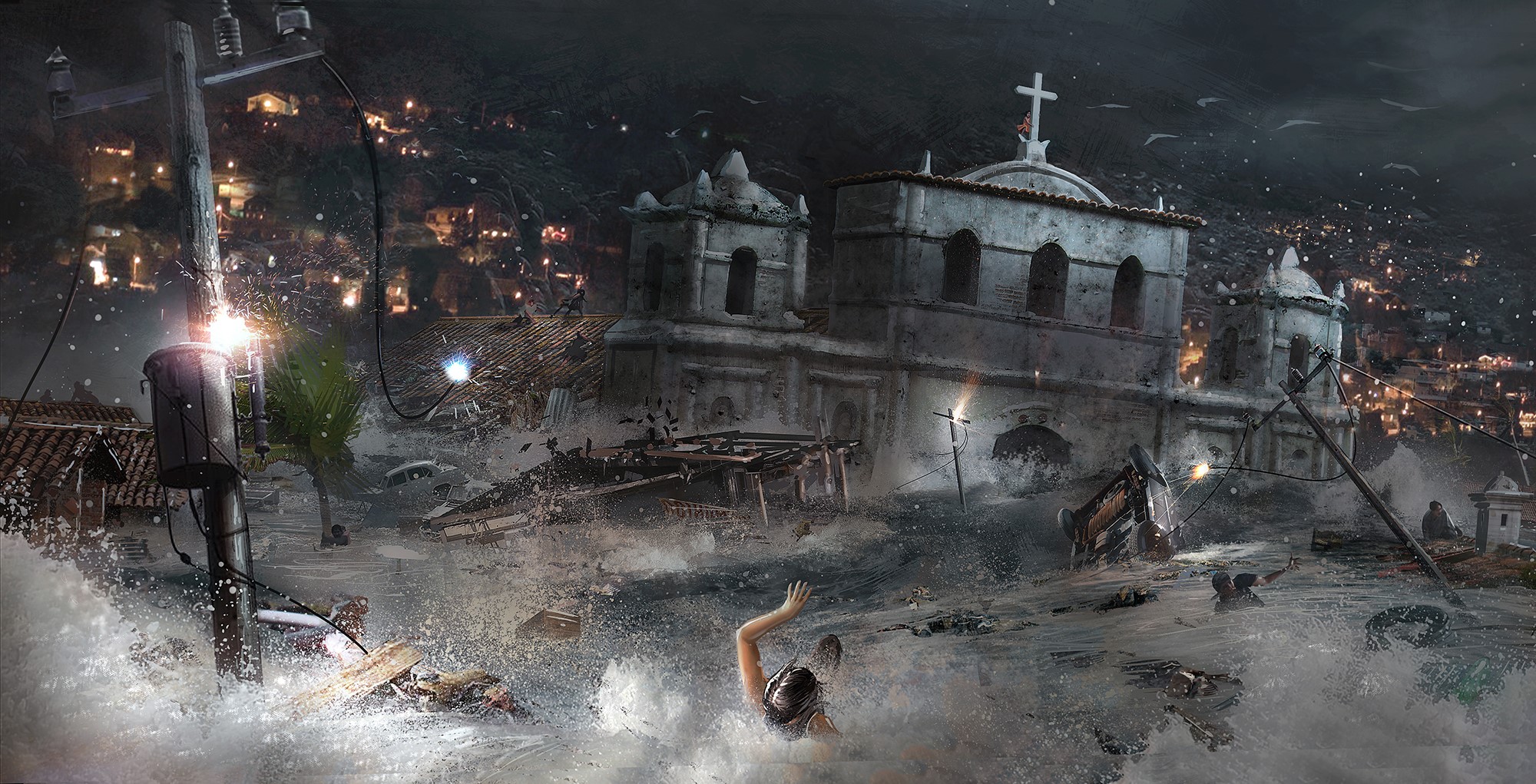 Shadow of the Tomb Raider, Tomb Raider 2018, video games, concept art, water, Tomb Raider, HD Wallpaper