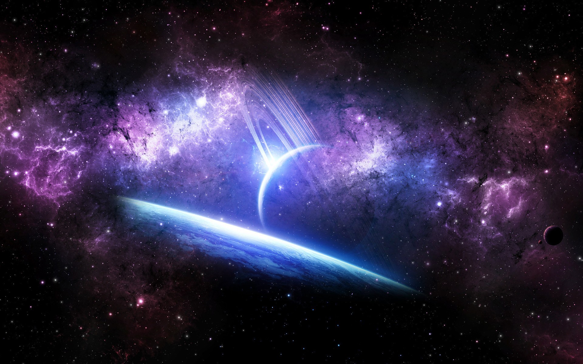 space, planet, abstract, HD Wallpaper