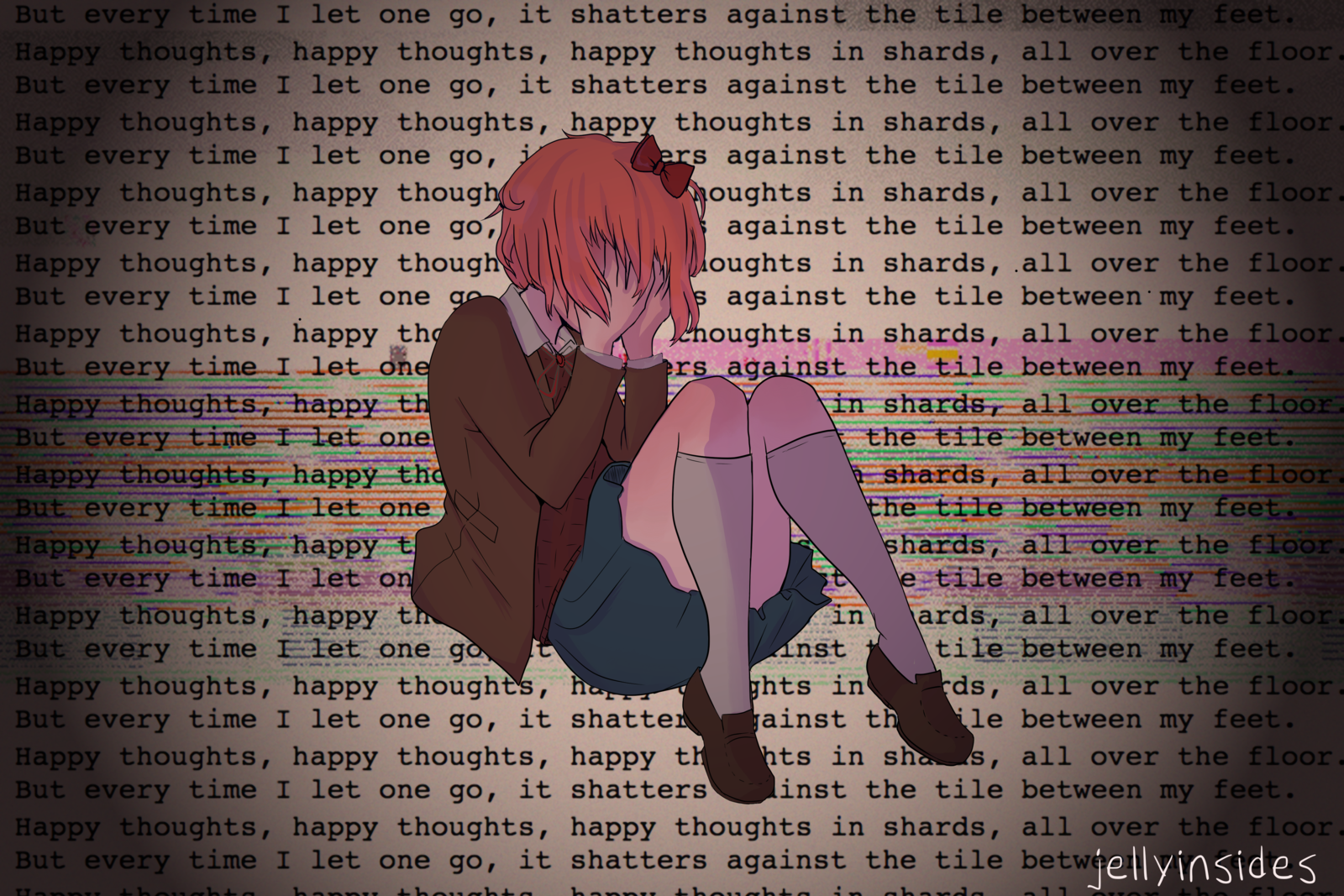 Doki Doki Literature Club, visual novel, anime girls, Sayori (Doki Doki Literature Club), HD Wallpaper