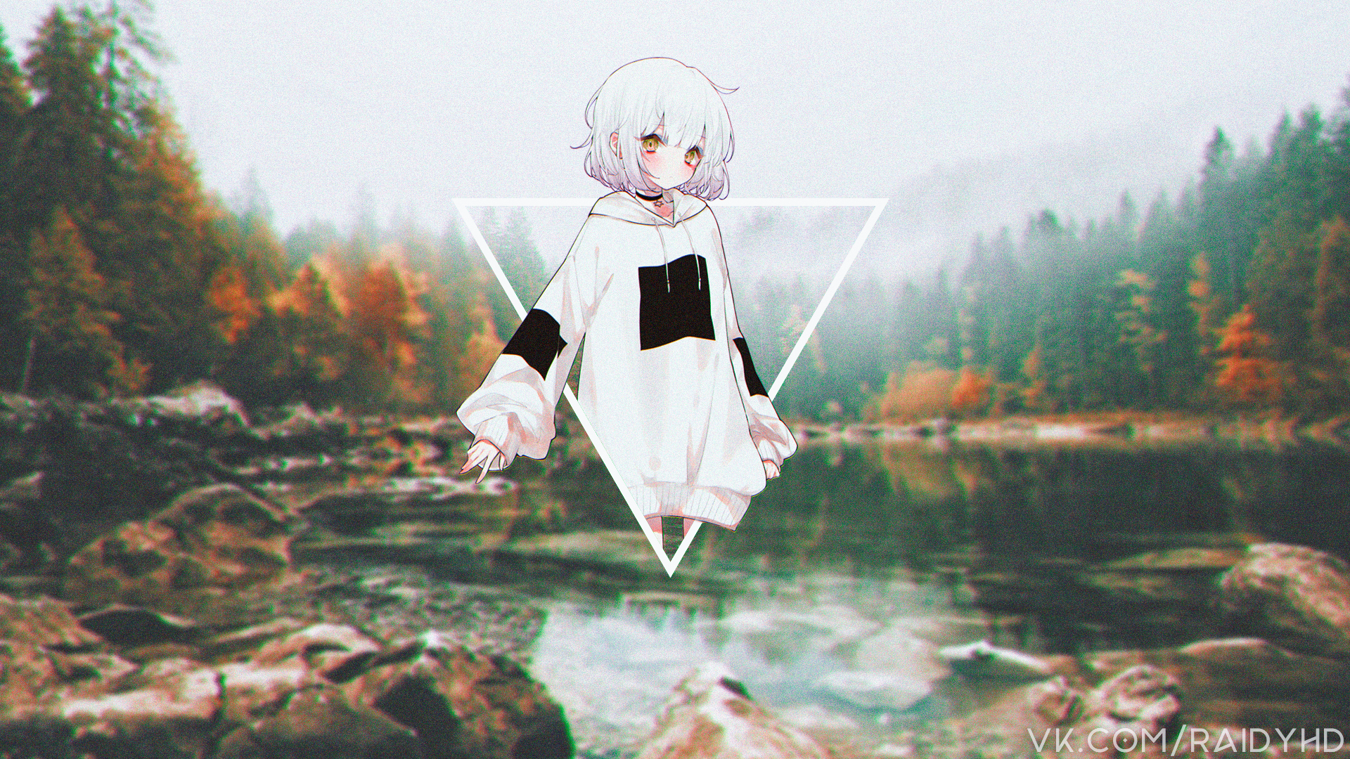 anime, anime girls, picture-in-picture, HD Wallpaper