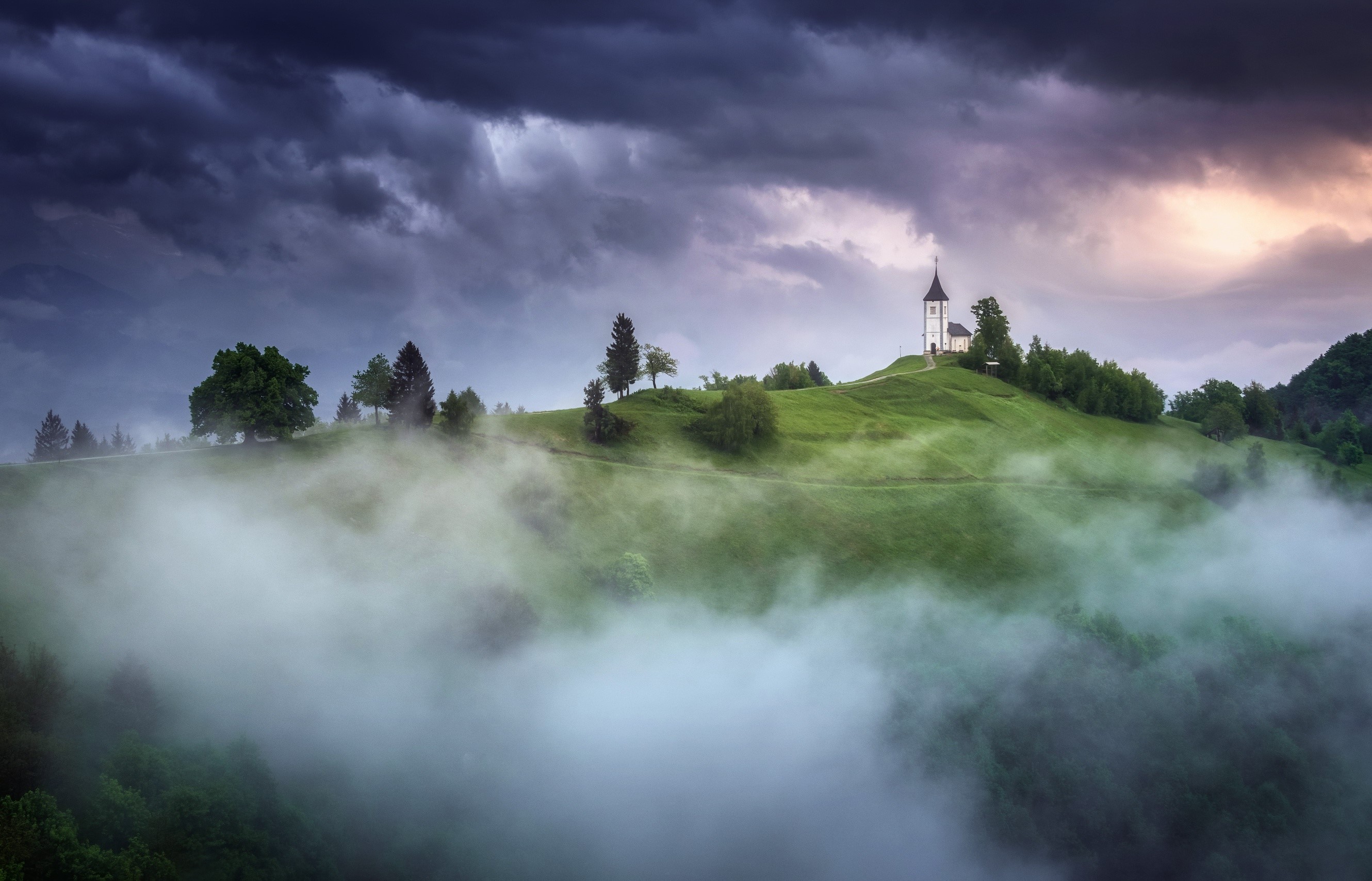 nature, landscape, sky, Slovenia, HD Wallpaper