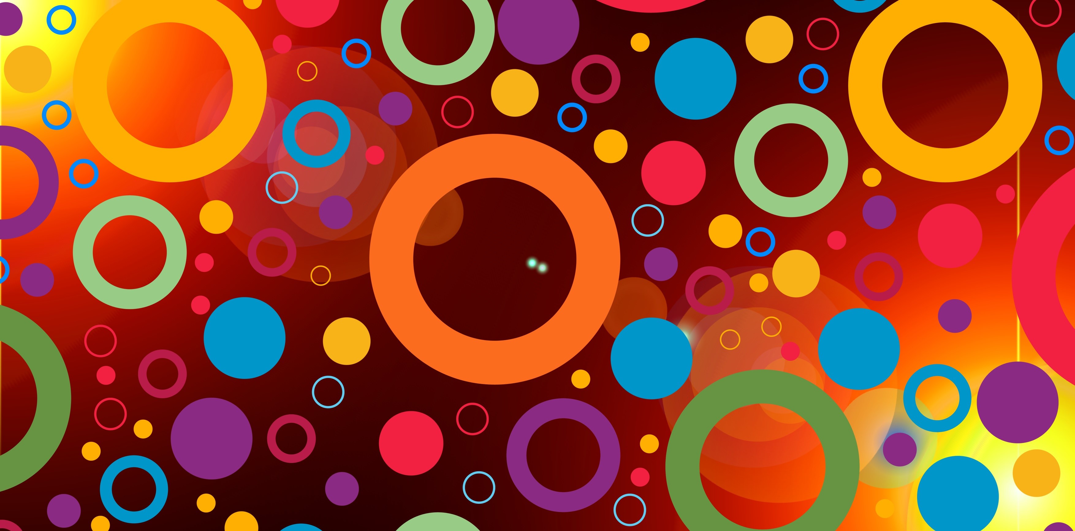 colorful, texture, circle, HD Wallpaper