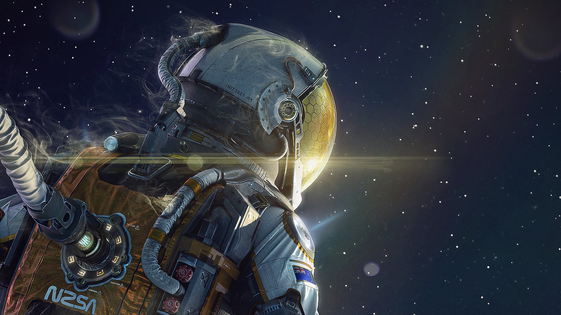 space, spacesuit, astronaut, stars, New Zealand, HD Wallpaper