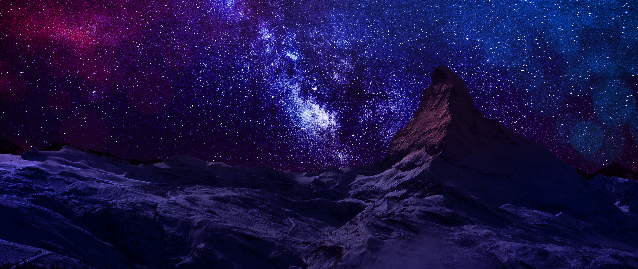 mountains, Matterhorn, Milky Way, HD Wallpaper