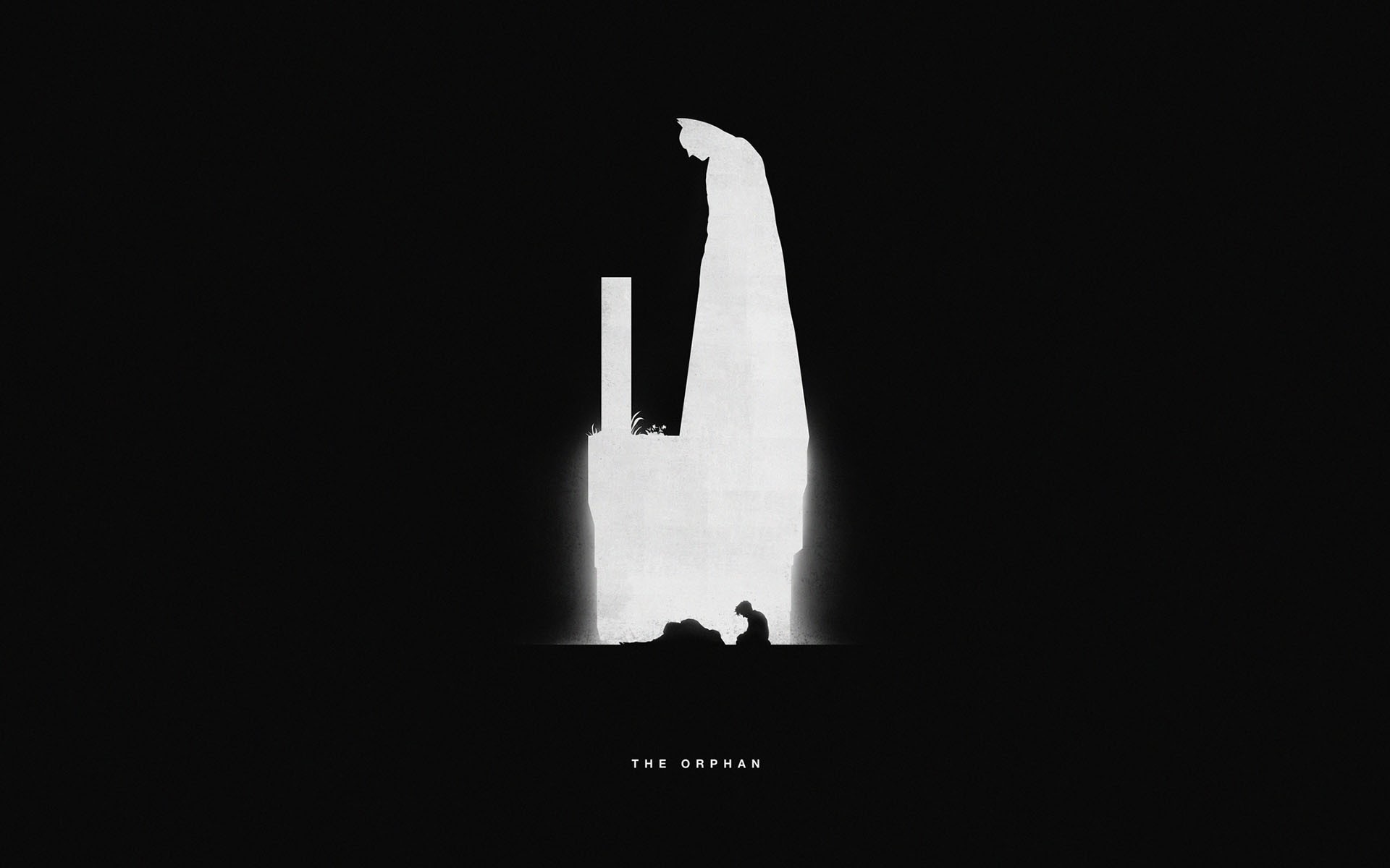 Batman, black, minimalism, monochrome, HD Wallpaper