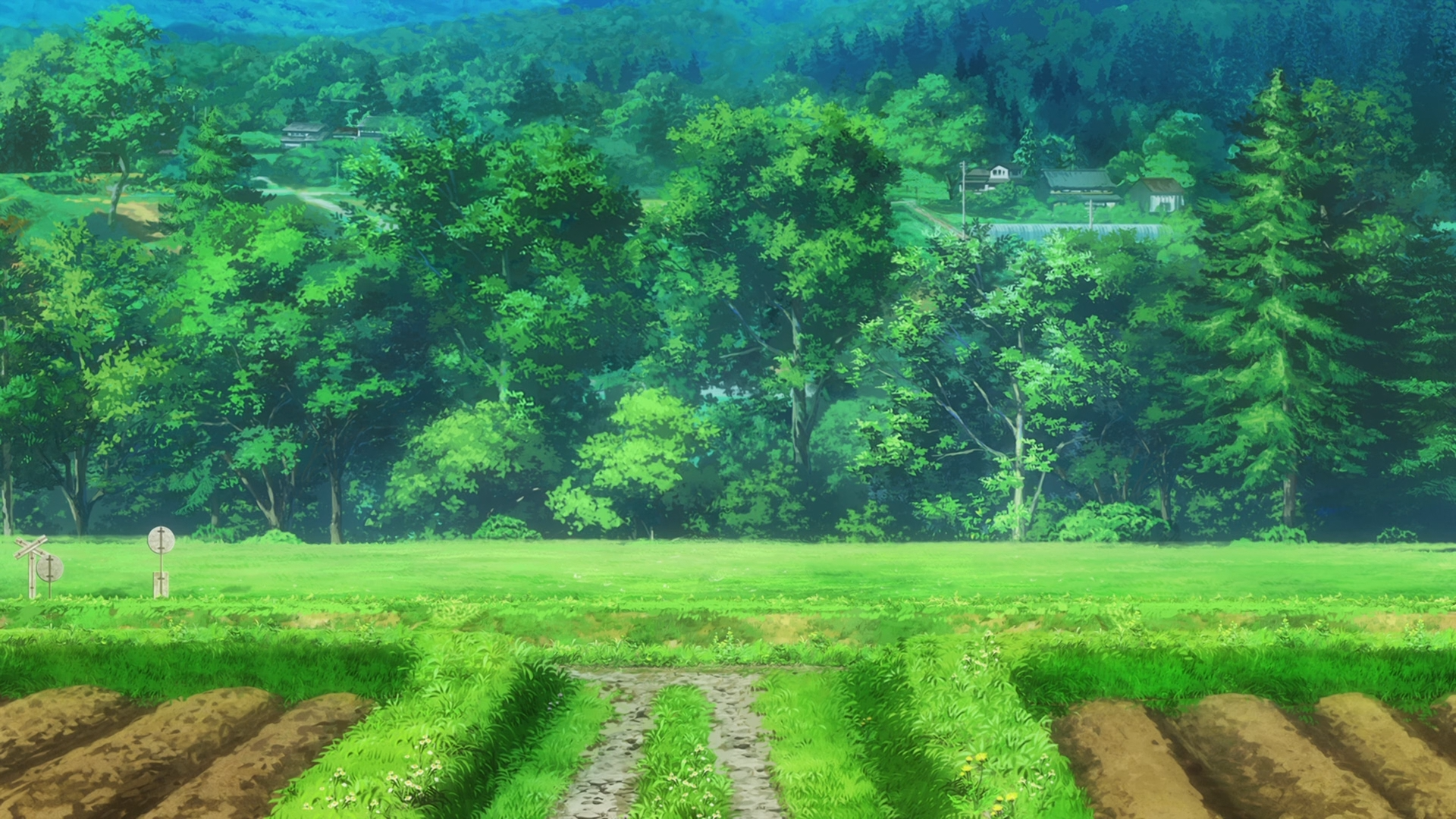 Non Non Biyori, landscape, anime, nature, HD Wallpaper