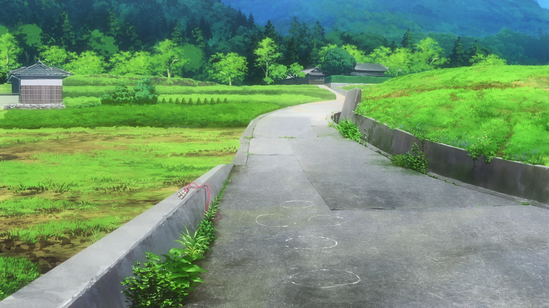 Non Non Biyori, landscape, road, HD Wallpaper