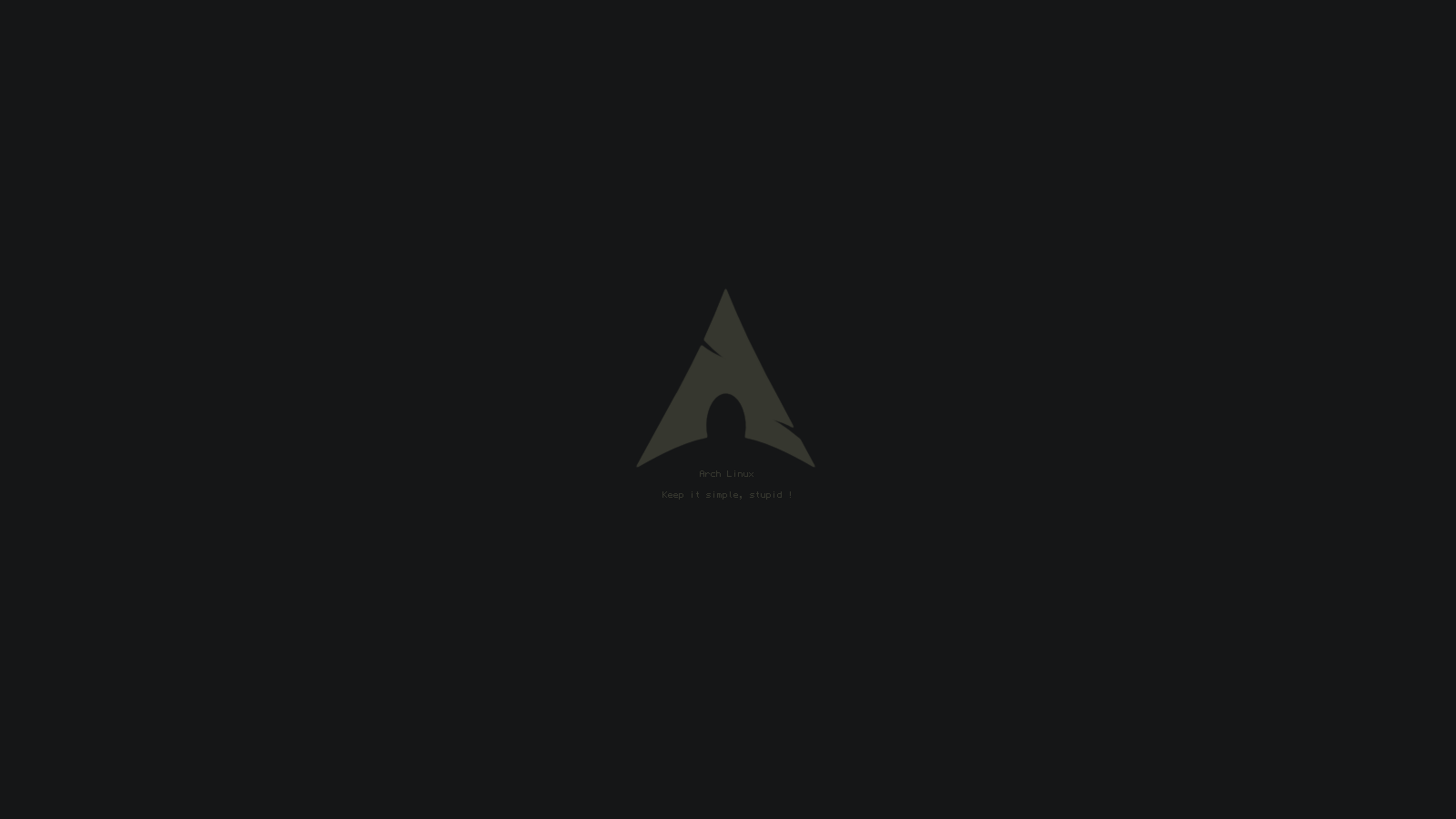 black, Archlinux, minimalism, simple, HD Wallpaper