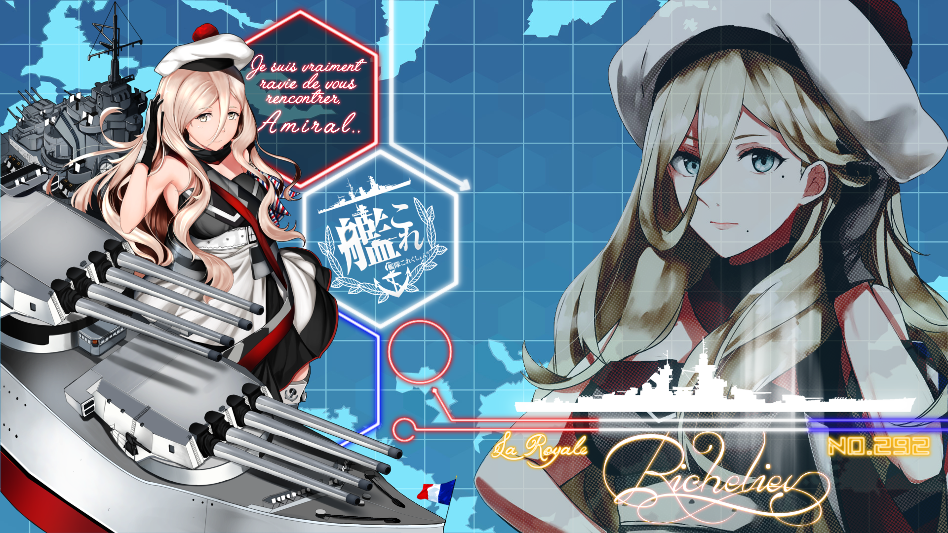 Kantai Collection, anime girls, blonde, anime, HD Wallpaper