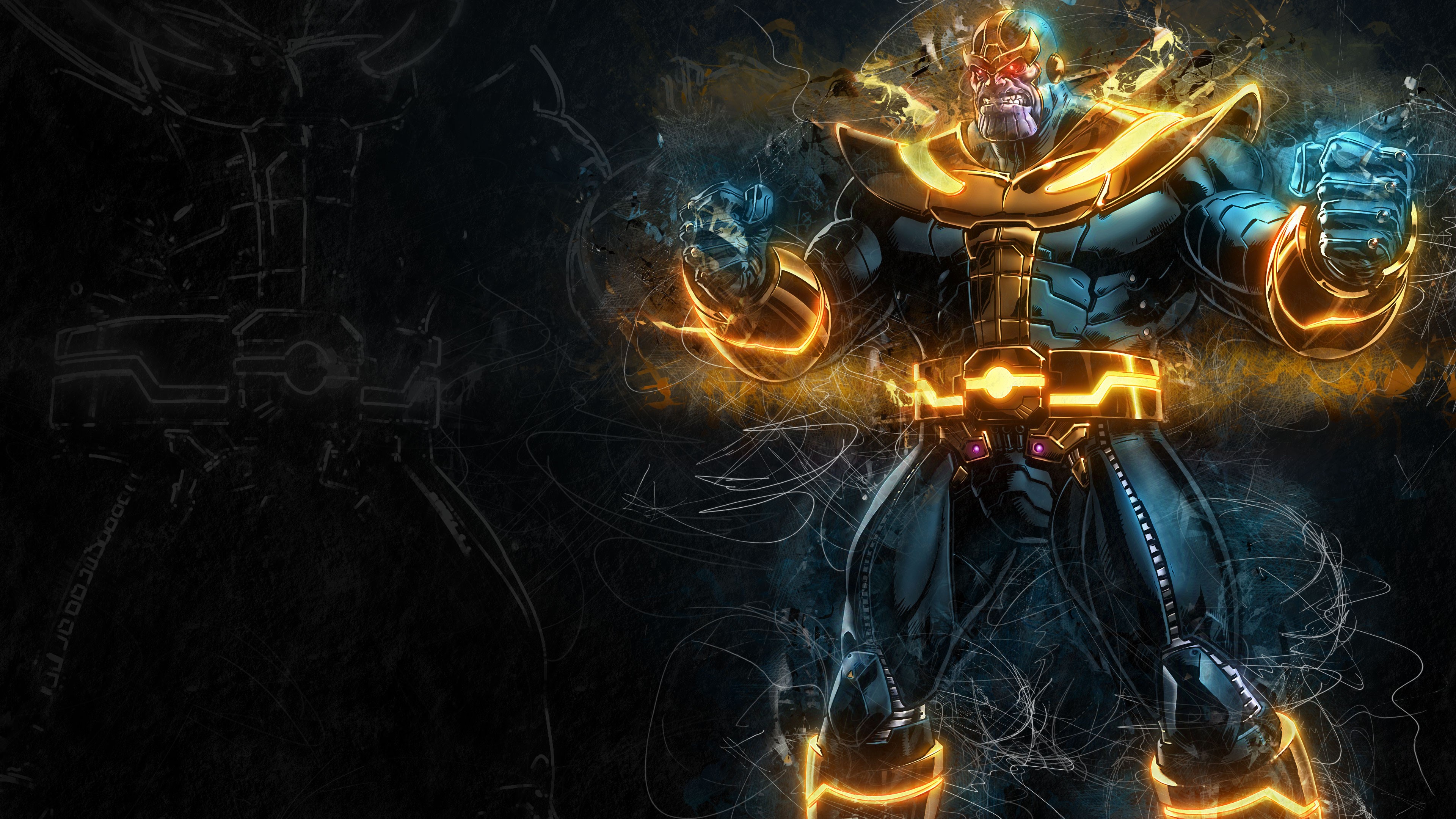 hero, artwork, Thanos, The Avengers, Marvel vs. Capcom 3: Fate of Two Worlds, Marvel Vs. Capcom, HD Wallpaper