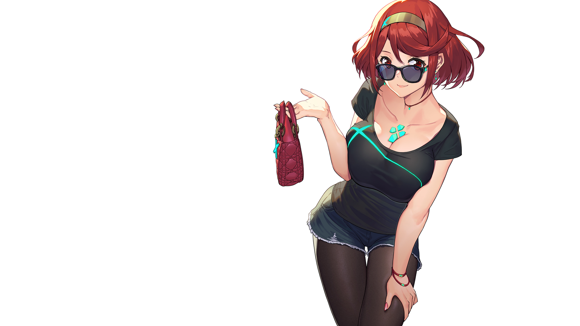 short hair, purse, redhead, Xenoblade Chronicles 2, Homura (Xenoblade 2), Xenoblade Chronicles, Xenoblade, HD Wallpaper