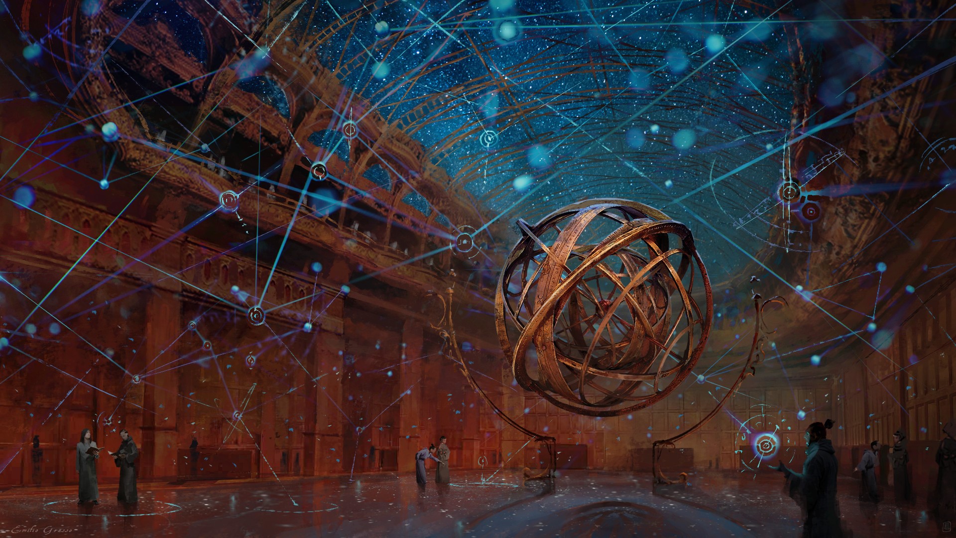 digital art, wizard, fantasy art, artwork, HD Wallpaper