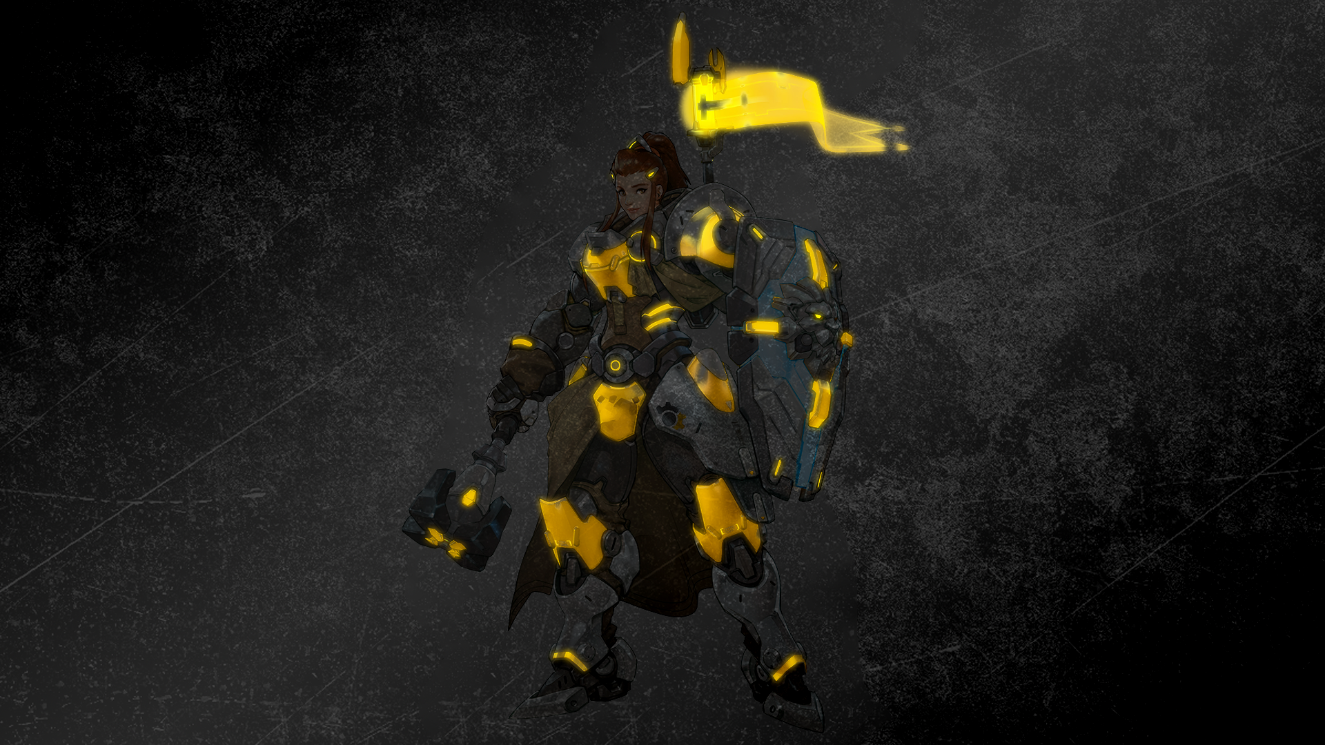 Overwatch, Brigitte (Overwatch), PC gaming, fantasy girl, HD Wallpaper