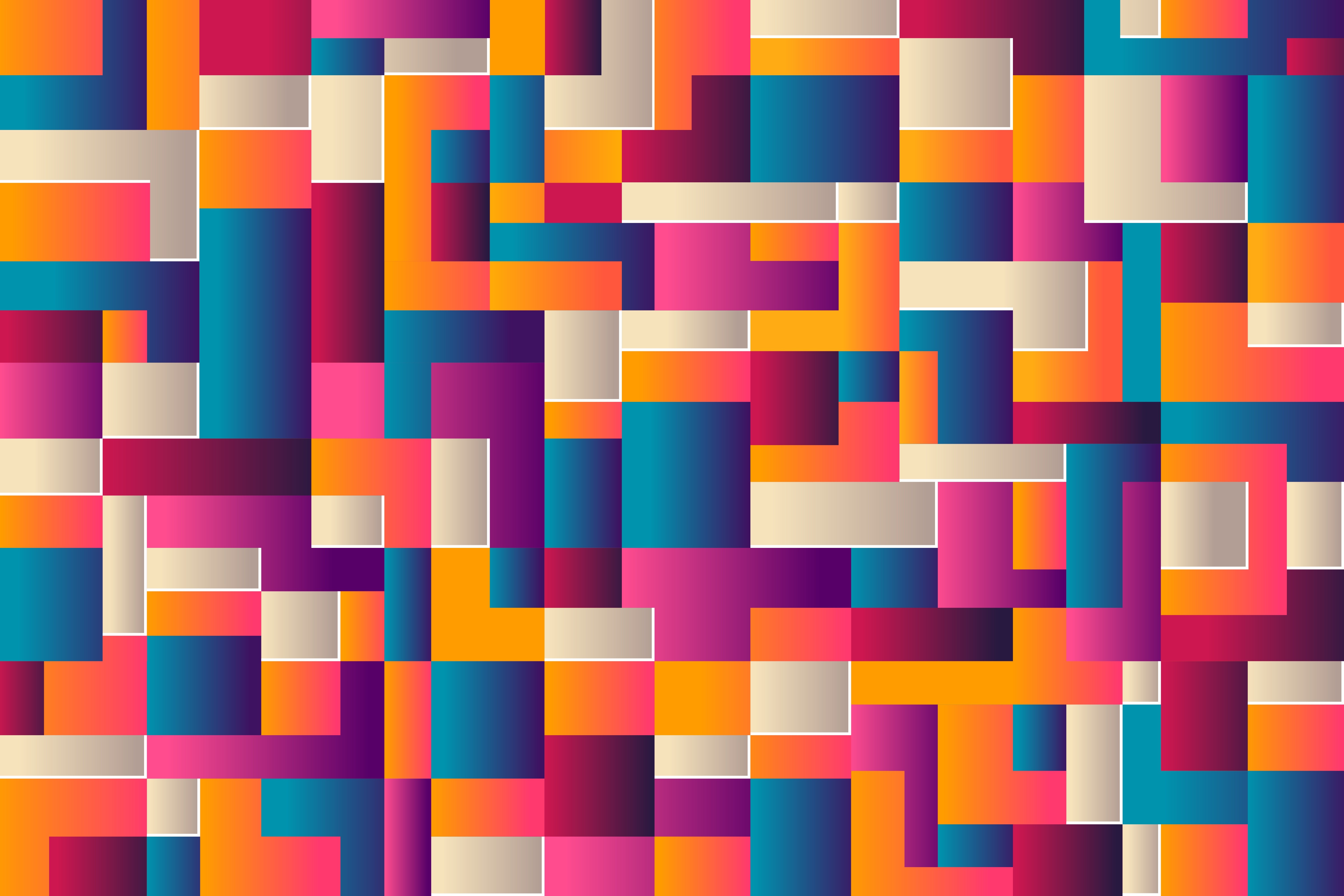 abstract, colorful, digital art, HD Wallpaper