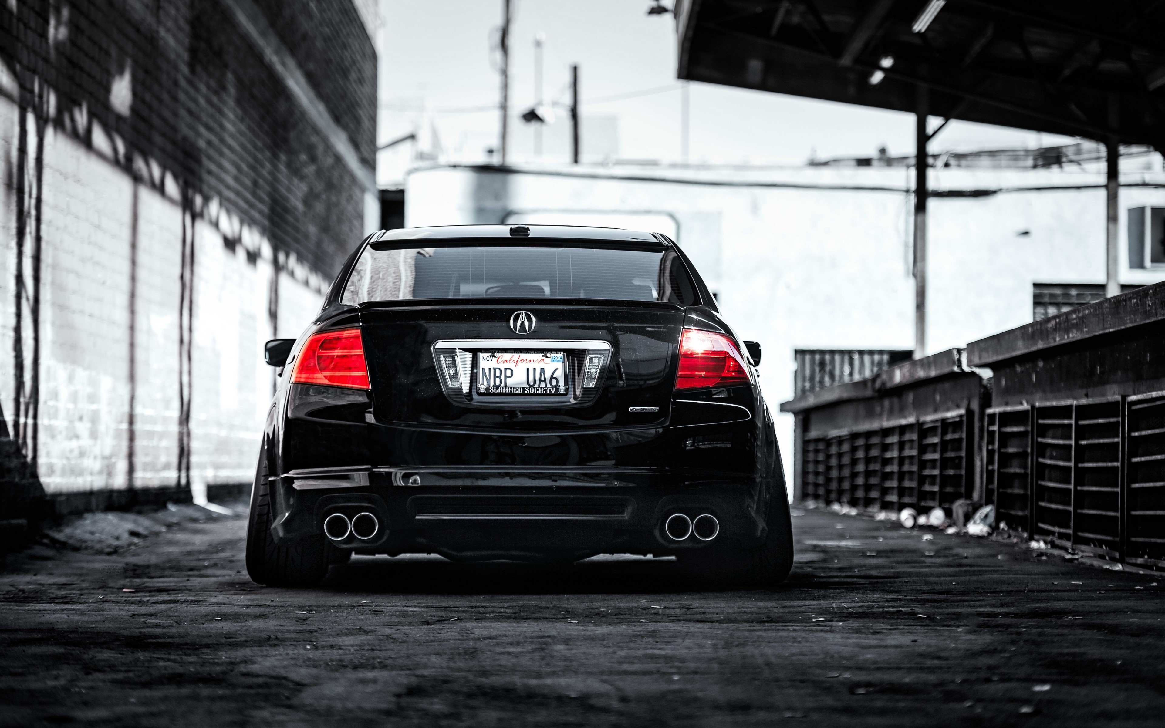 car, tuning, black cars, urban, vehicle, HD Wallpaper