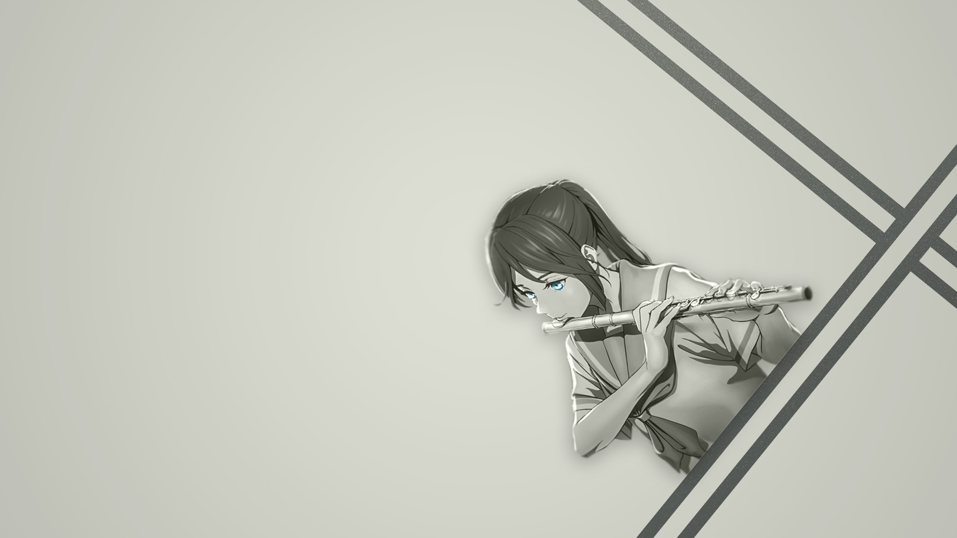 anime girls, music, HD Wallpaper