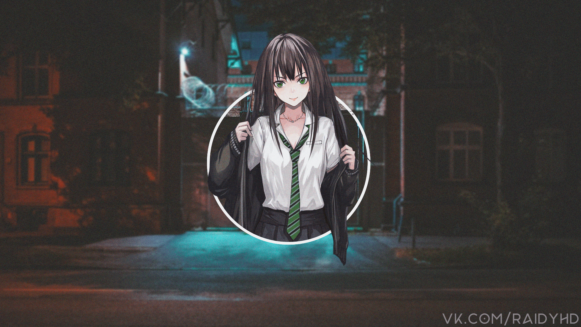 anime, anime girls, picture-in-picture, Shibuya Rin, THE, THE, HD Wallpaper