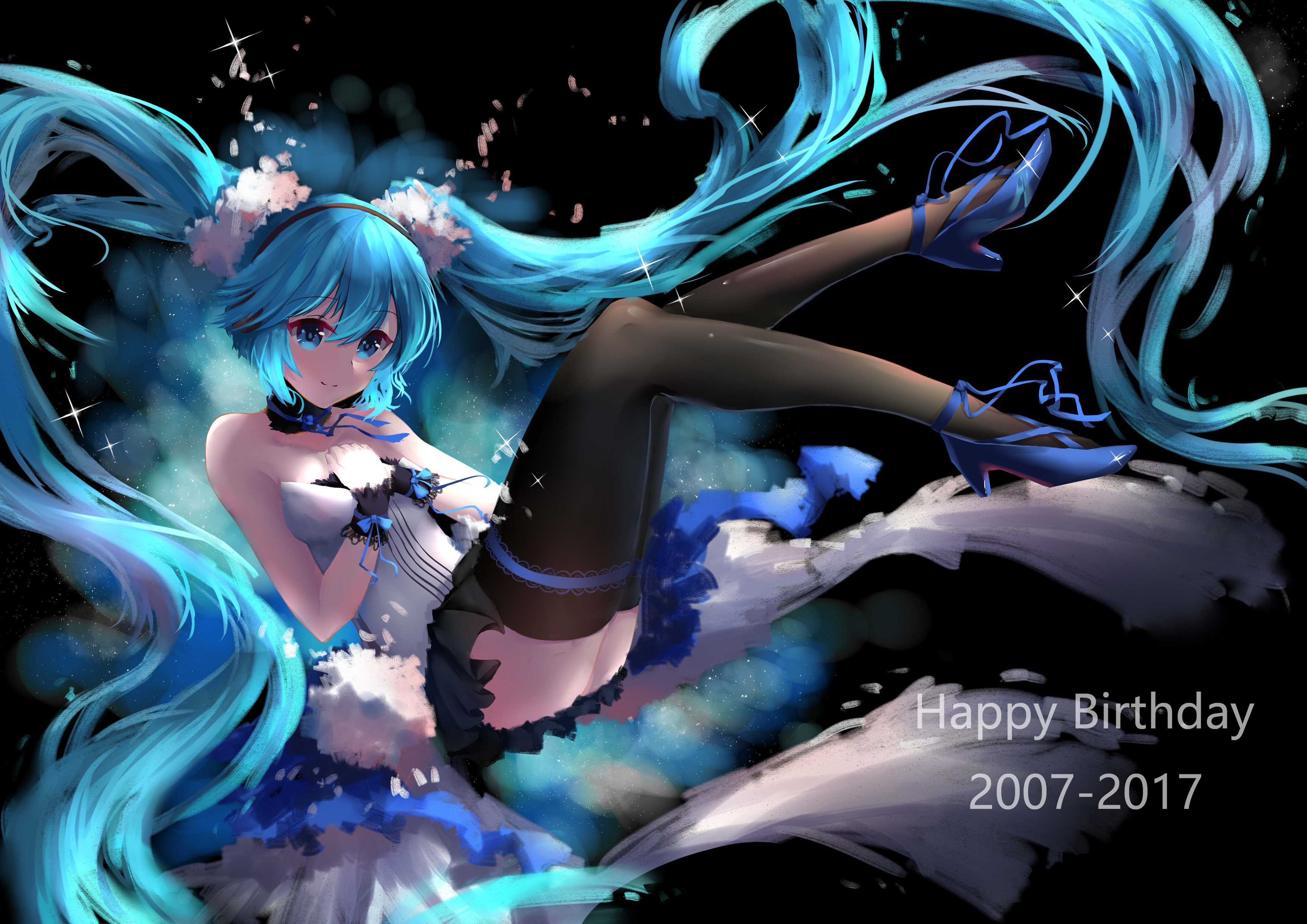 anime girls, Hatsune Miku, 呓语青芒, Vocaloid, HD Wallpaper