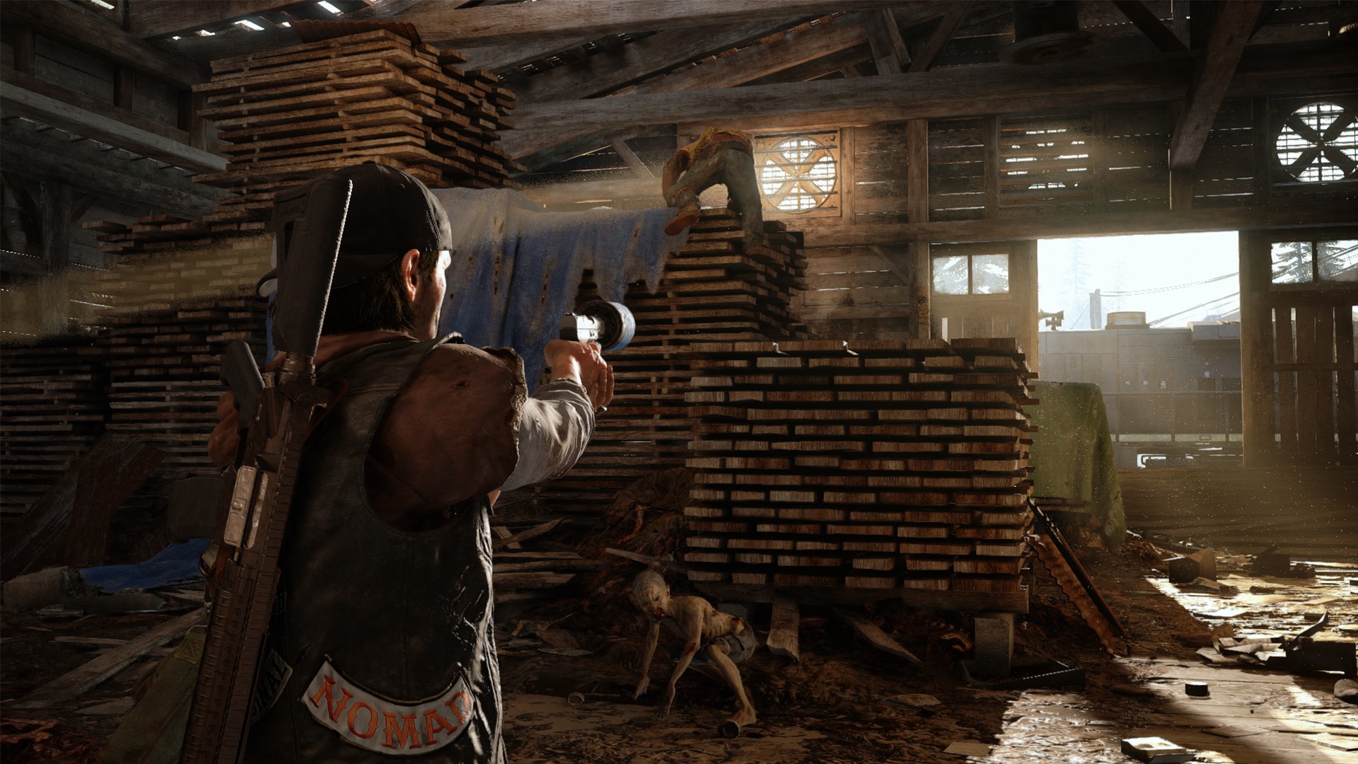video games, Days Gone, Sony Playstation, game art, daylight, bricks, hat, HD Wallpaper