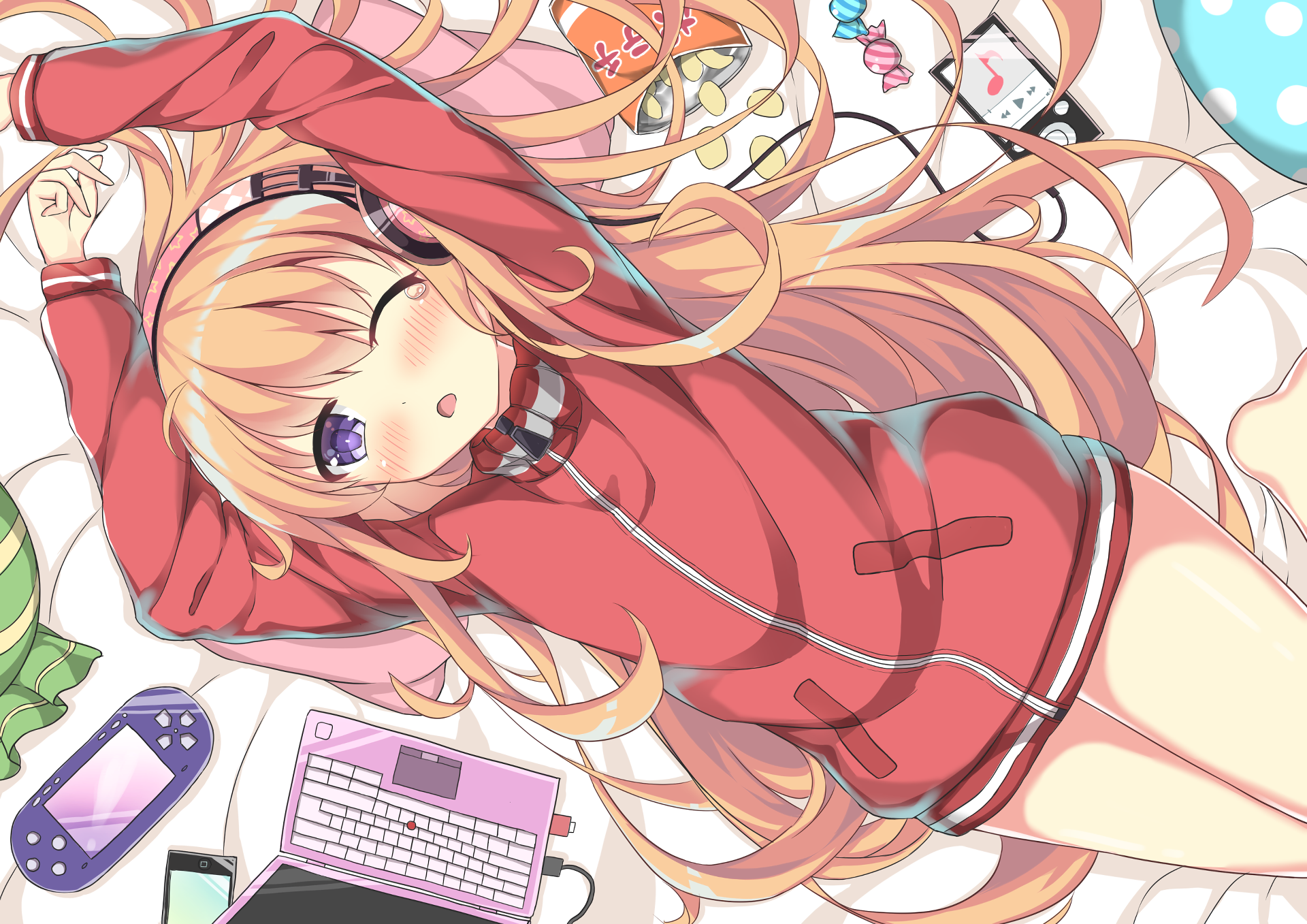 anime girls, anime, Gabriel Dropout, artwork, Gabriel White Tenma, blonde, casual, white skin, HD Wallpaper