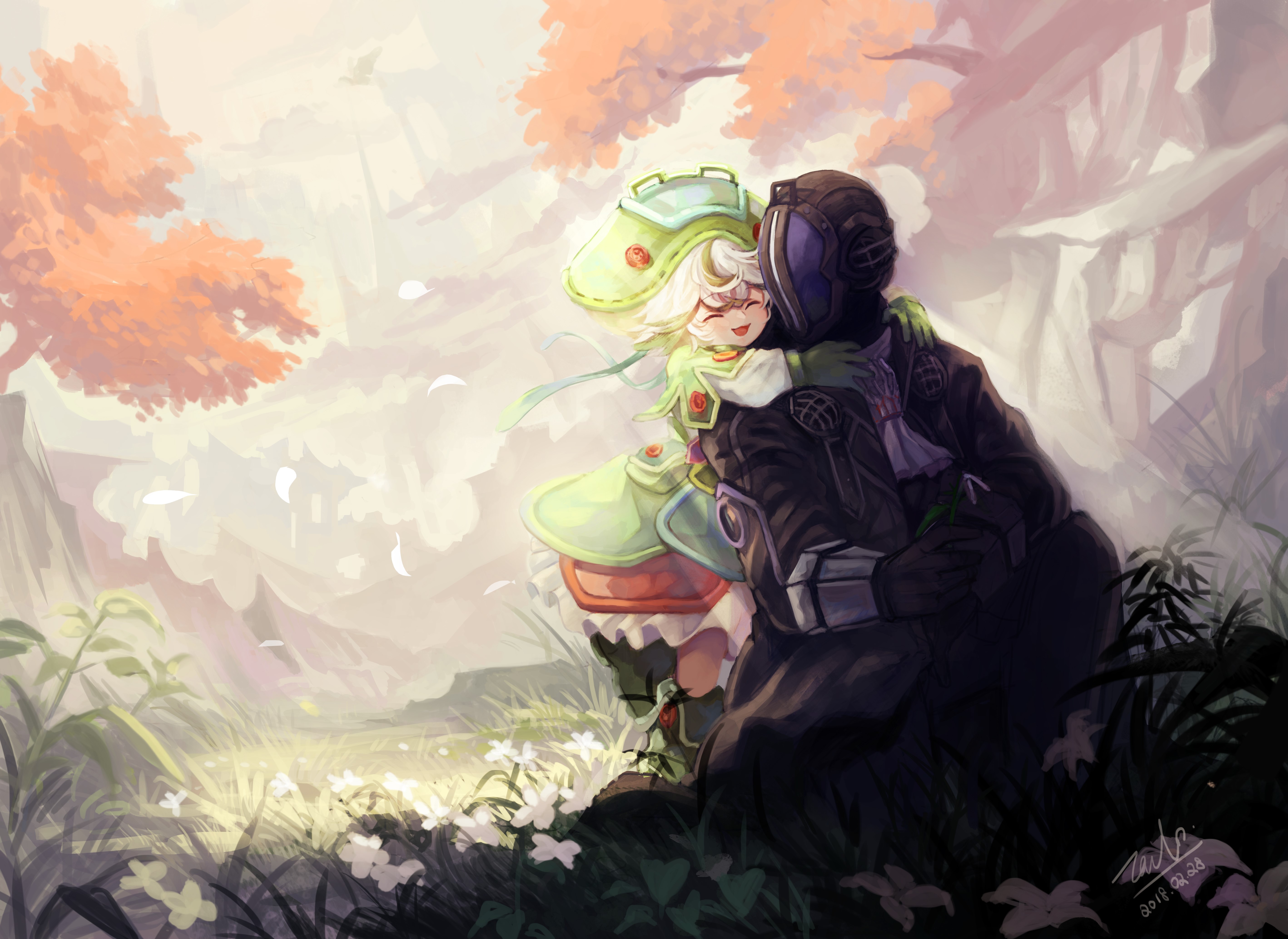 anime, anime girls, fantasy art, nature, HD Wallpaper