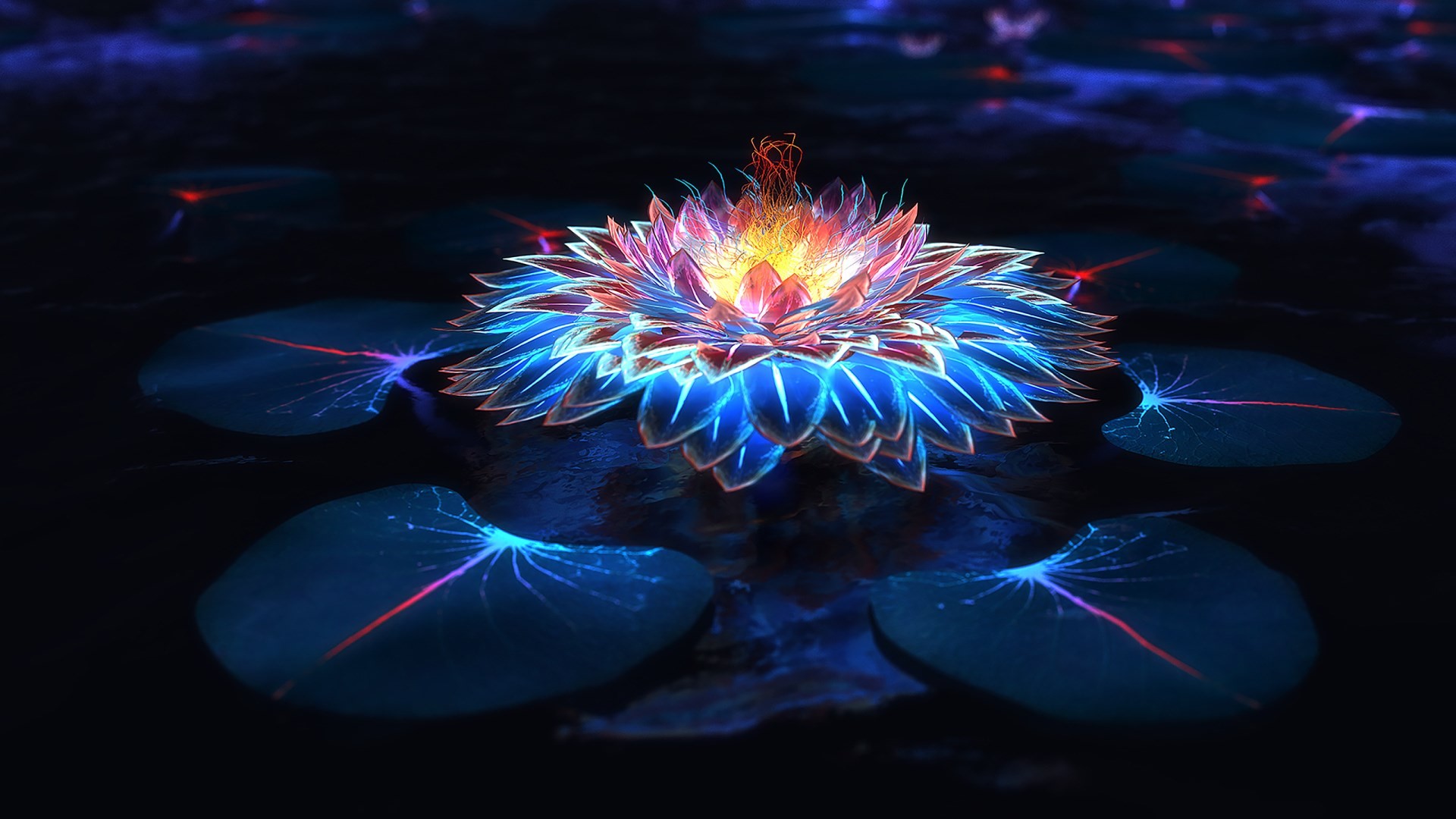 psychedelic, abstract, fantasy art, HD Wallpaper