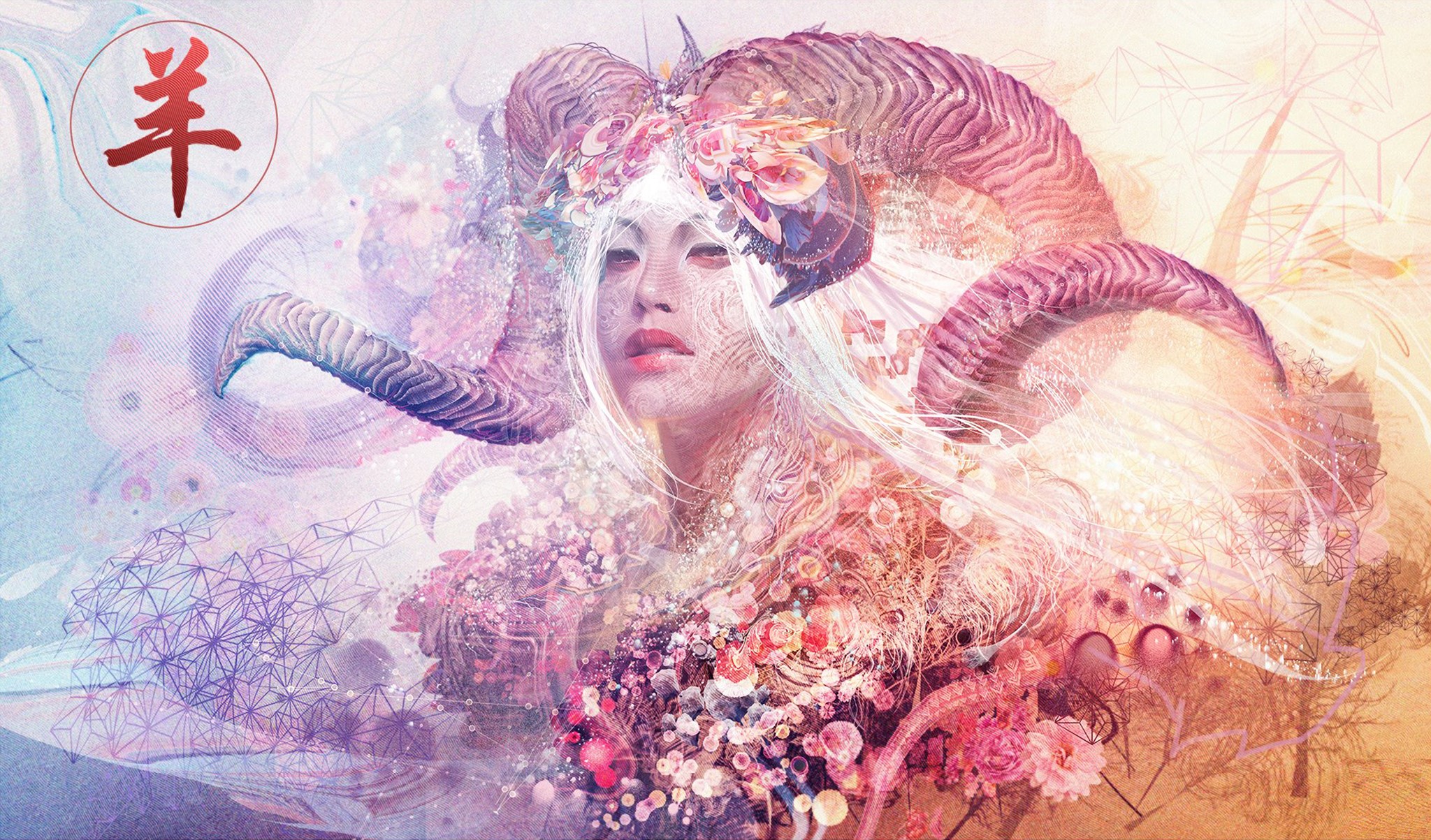 psychedelic, women, abstract, trippy, HD Wallpaper