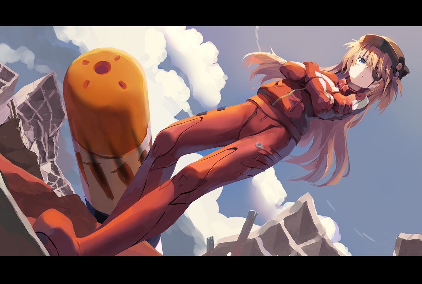 Neon Genesis Evangelion, anime girls, Asuka Langley Soryu, HD Wallpaper