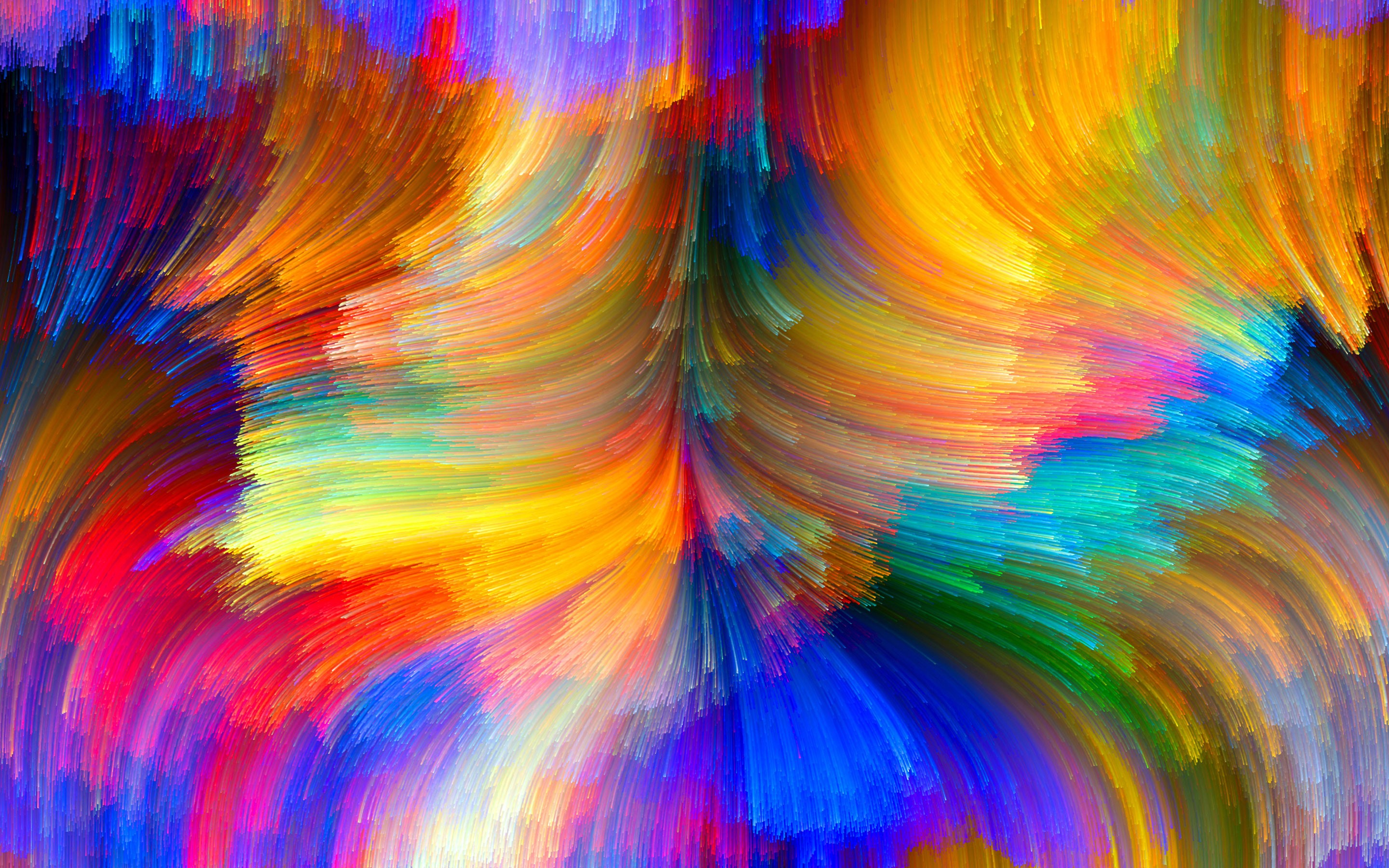 colorful, shapes, artwork, abstract, HD Wallpaper