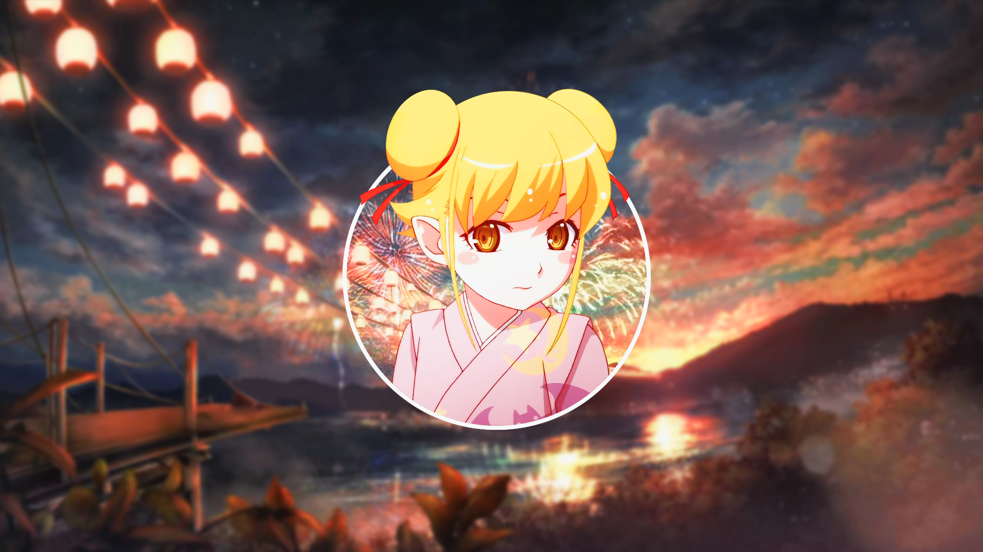 anime, anime girls, picture-in-picture, Monogatari Series, HD Wallpaper