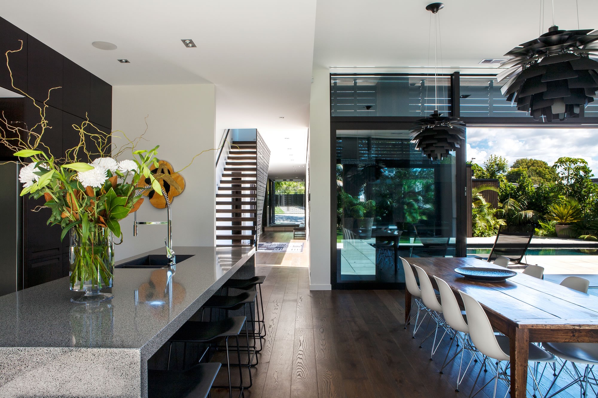 interior, table, room, plants, HD Wallpaper