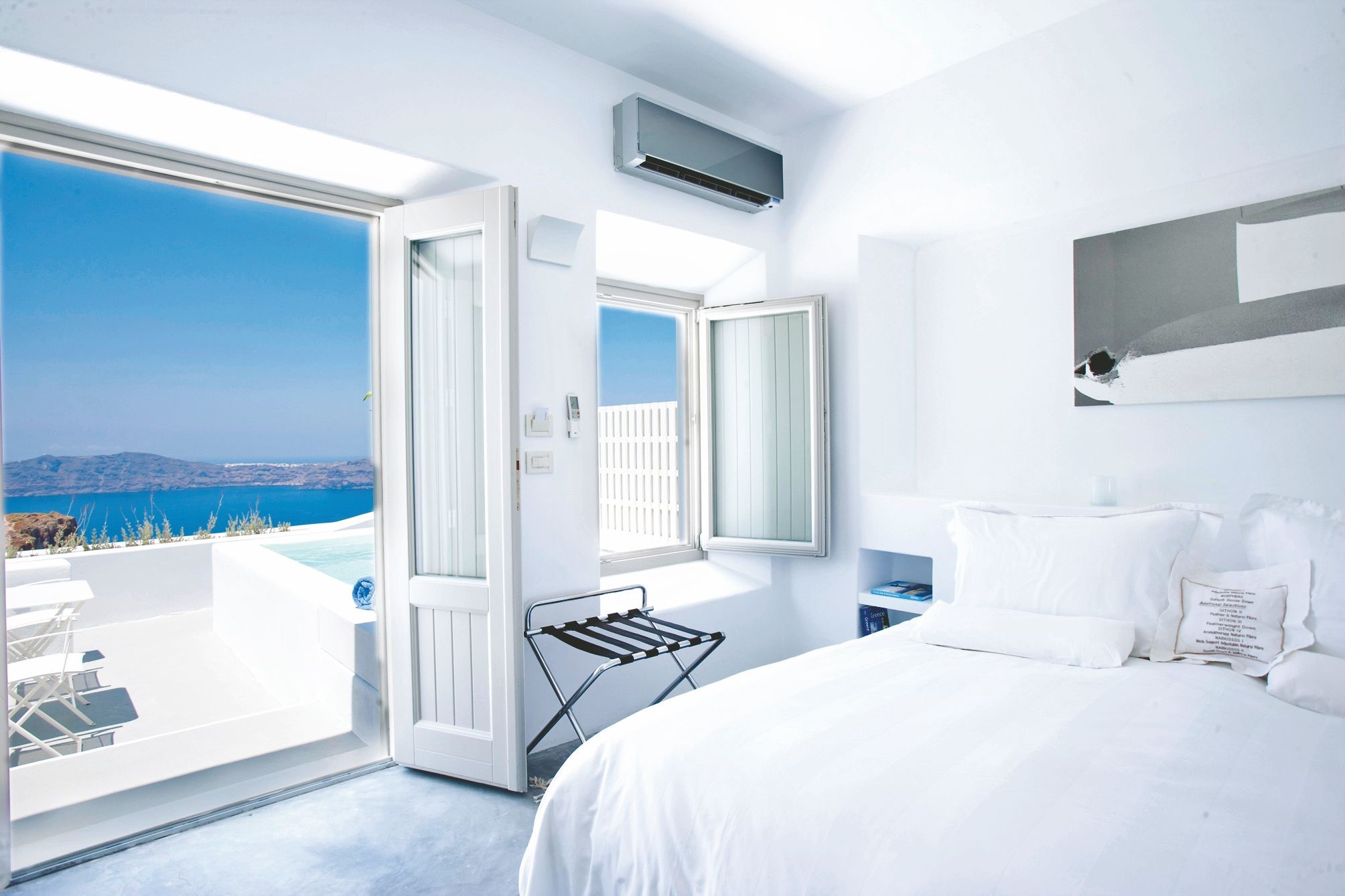 pillow, resort, white, room, interior, HD Wallpaper