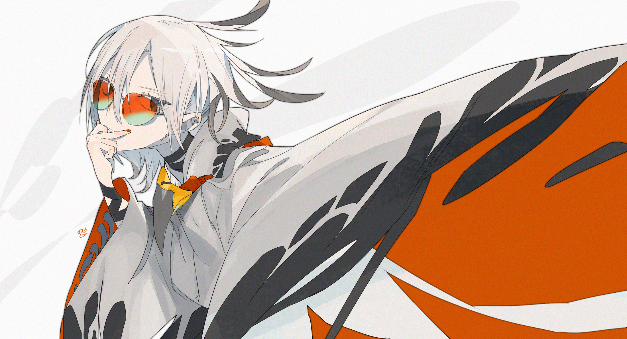 anime, anime girls, blonde, glasses, HD Wallpaper