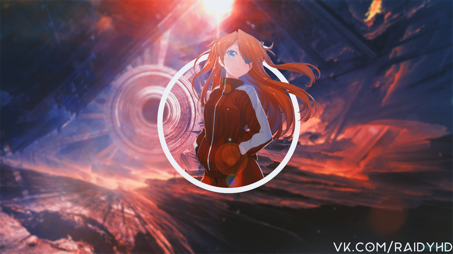 anime, anime girls, picture-in-picture, Neon Genesis Evangelion, Asuka Langley Soryu, HD Wallpaper