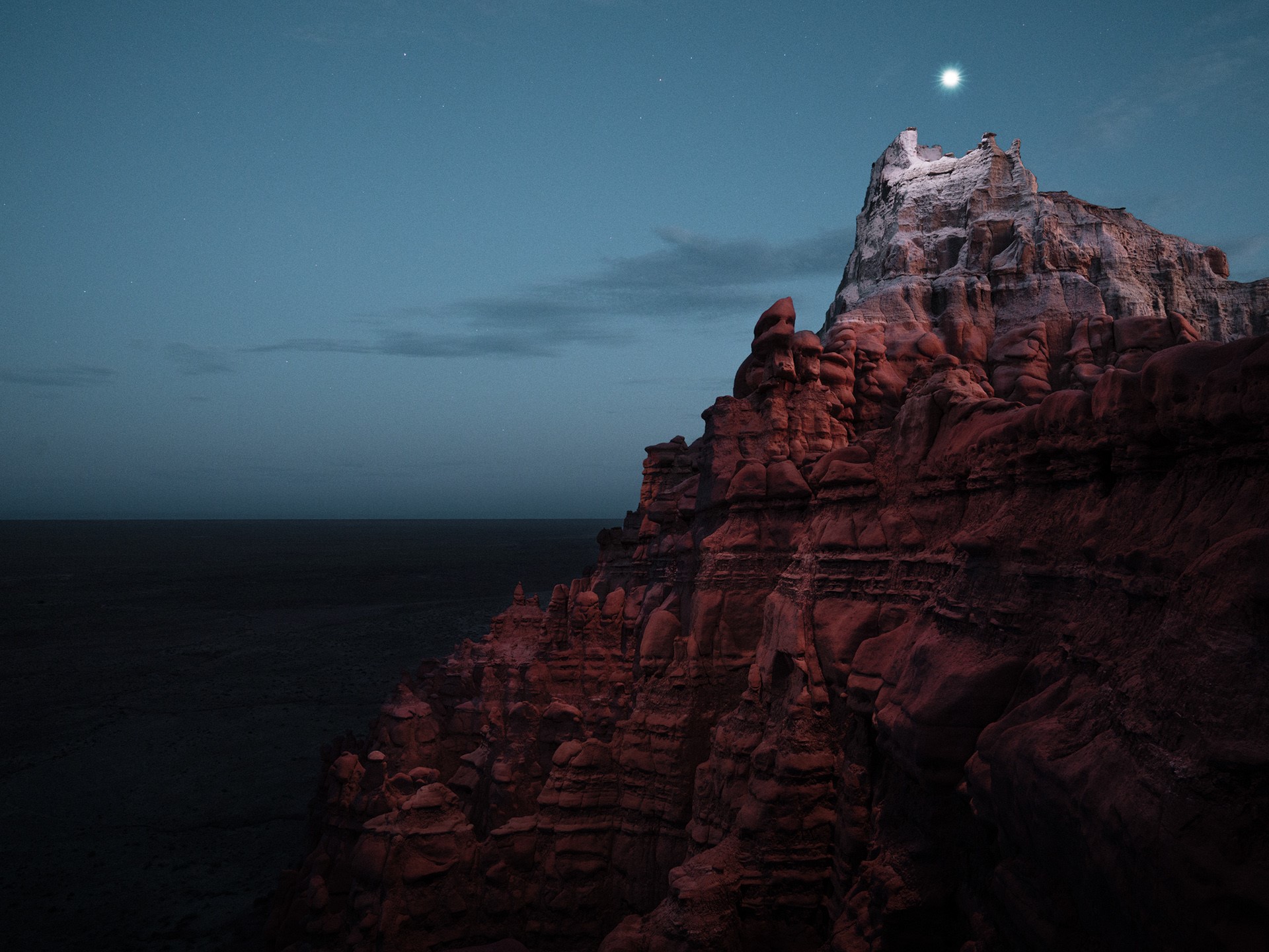 Reuben Wu, night, long exposure, mountains, HD Wallpaper