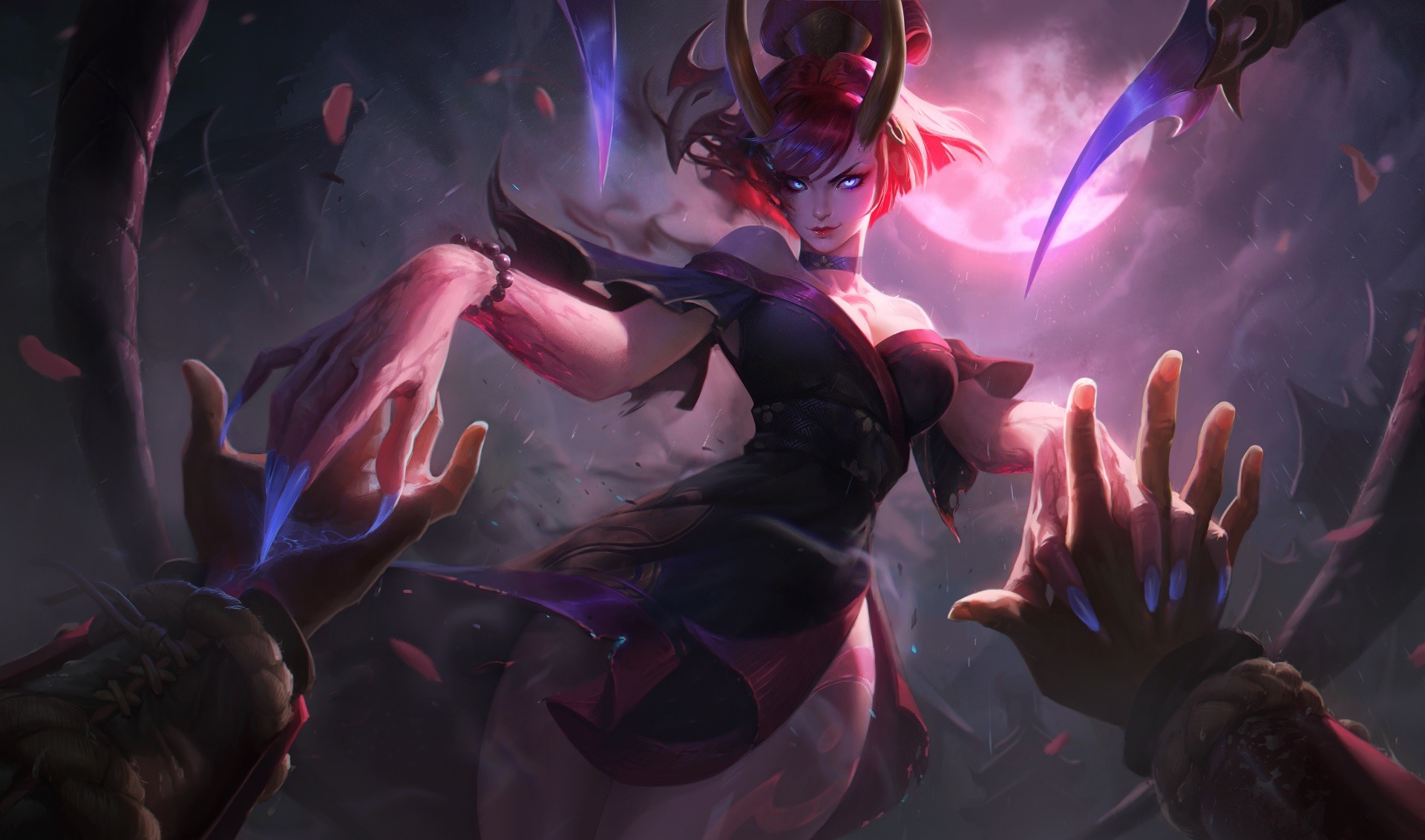 League of Legends, Evelynn (League of Legends), PC gaming, horns, video games, HD Wallpaper