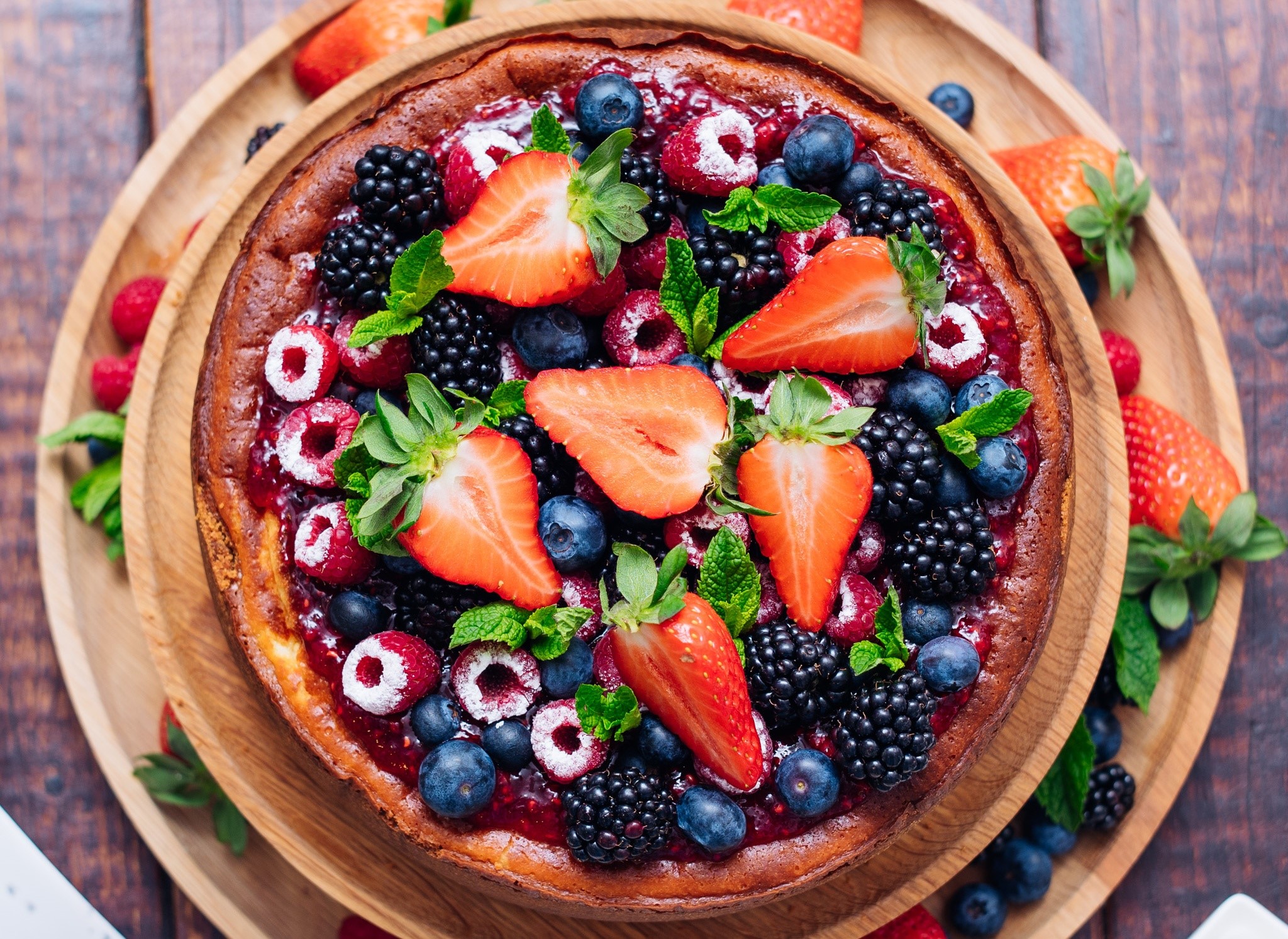 food, colorful, fruit, berries, HD Wallpaper