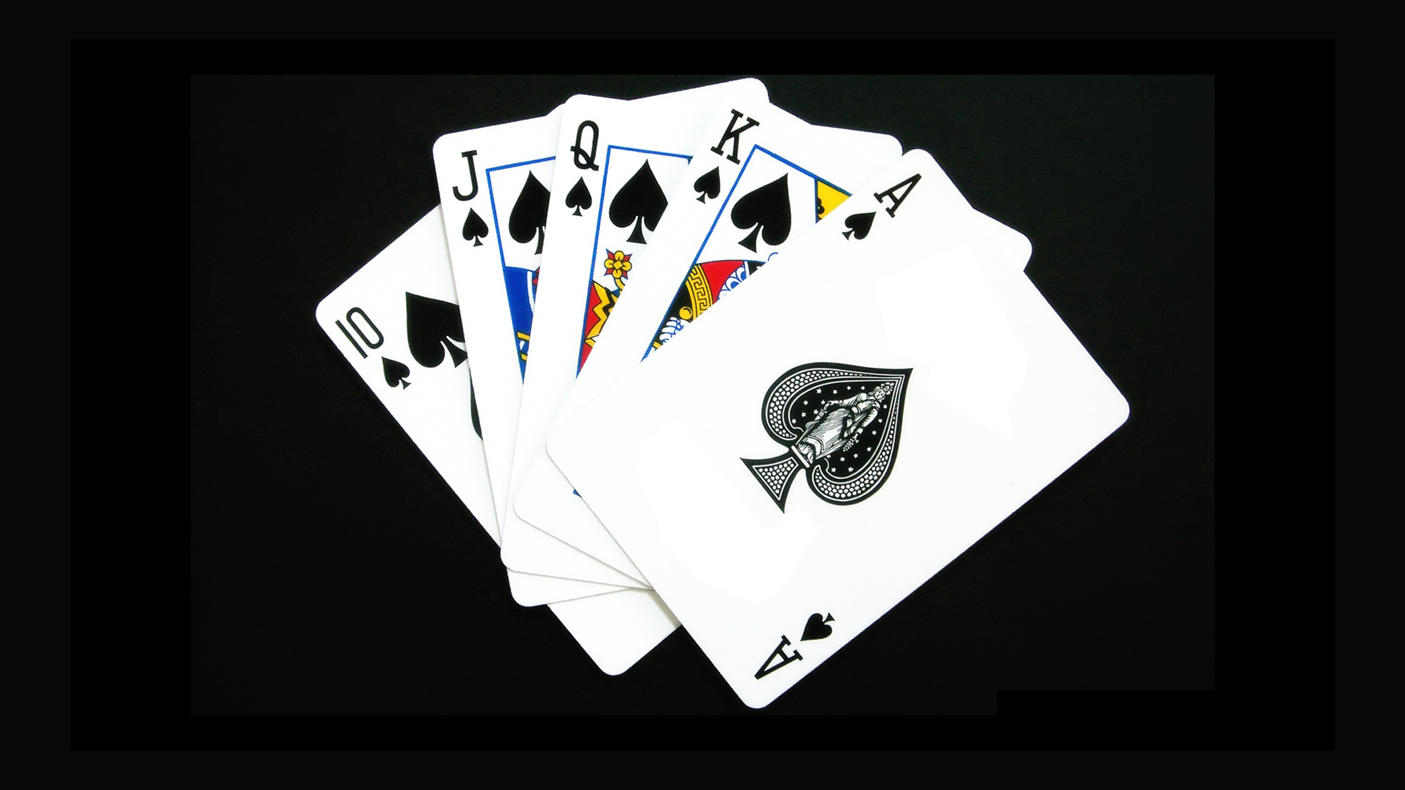 playing cards, Royal Flush, poker, spades, HD Wallpaper