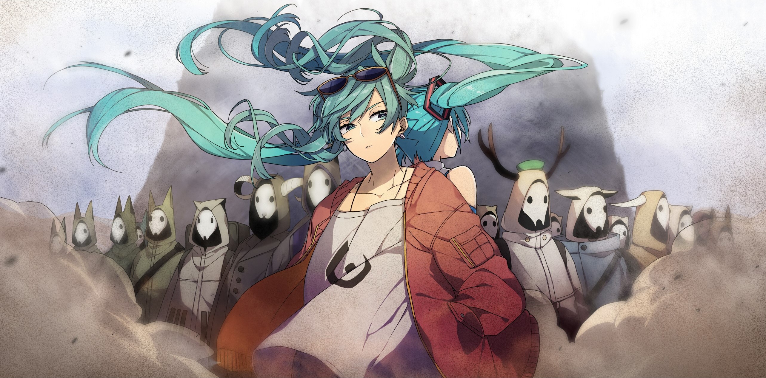 Vocaloid, anime girls, Hatsune Miku, twintails, HD Wallpaper