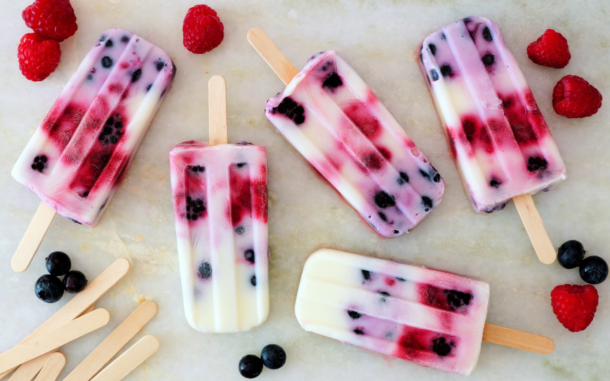 food, fruit, berries, popsicle, HD Wallpaper