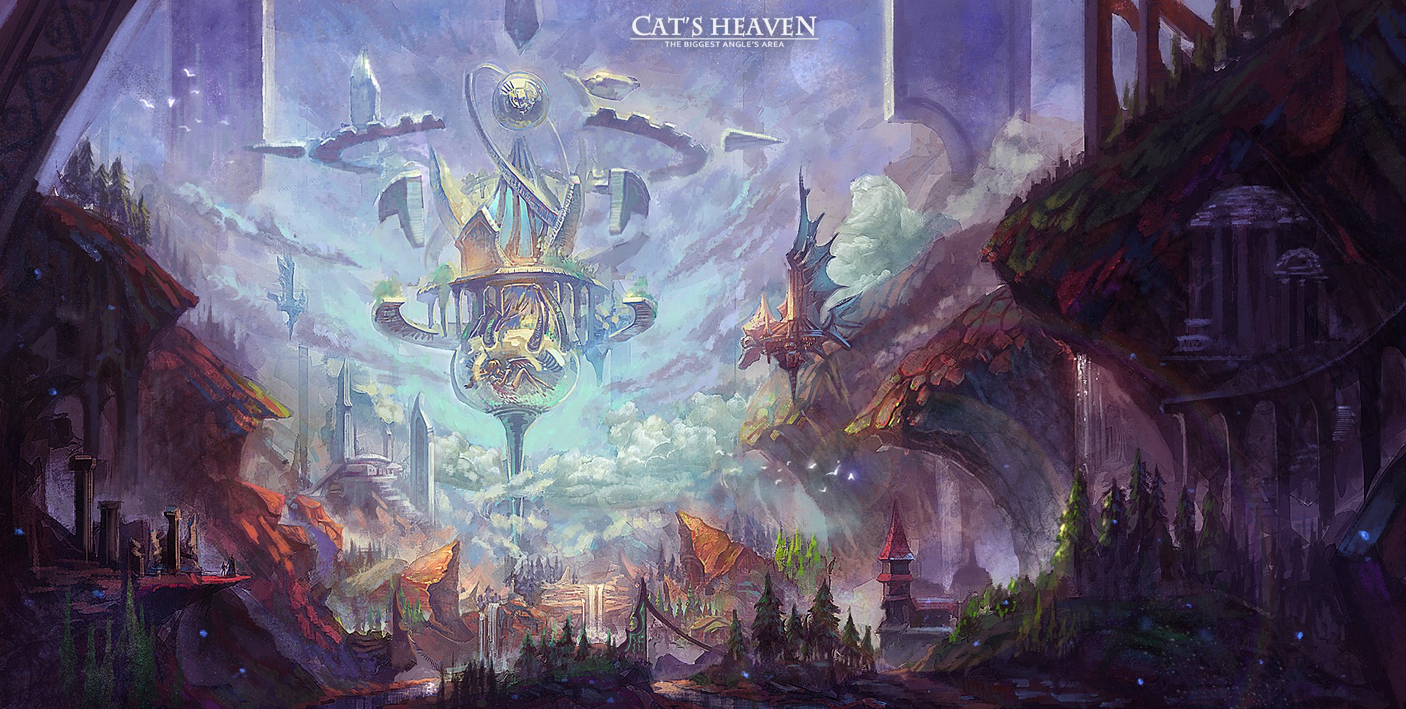 T5, landscape, fantasy art, artwork, HD Wallpaper