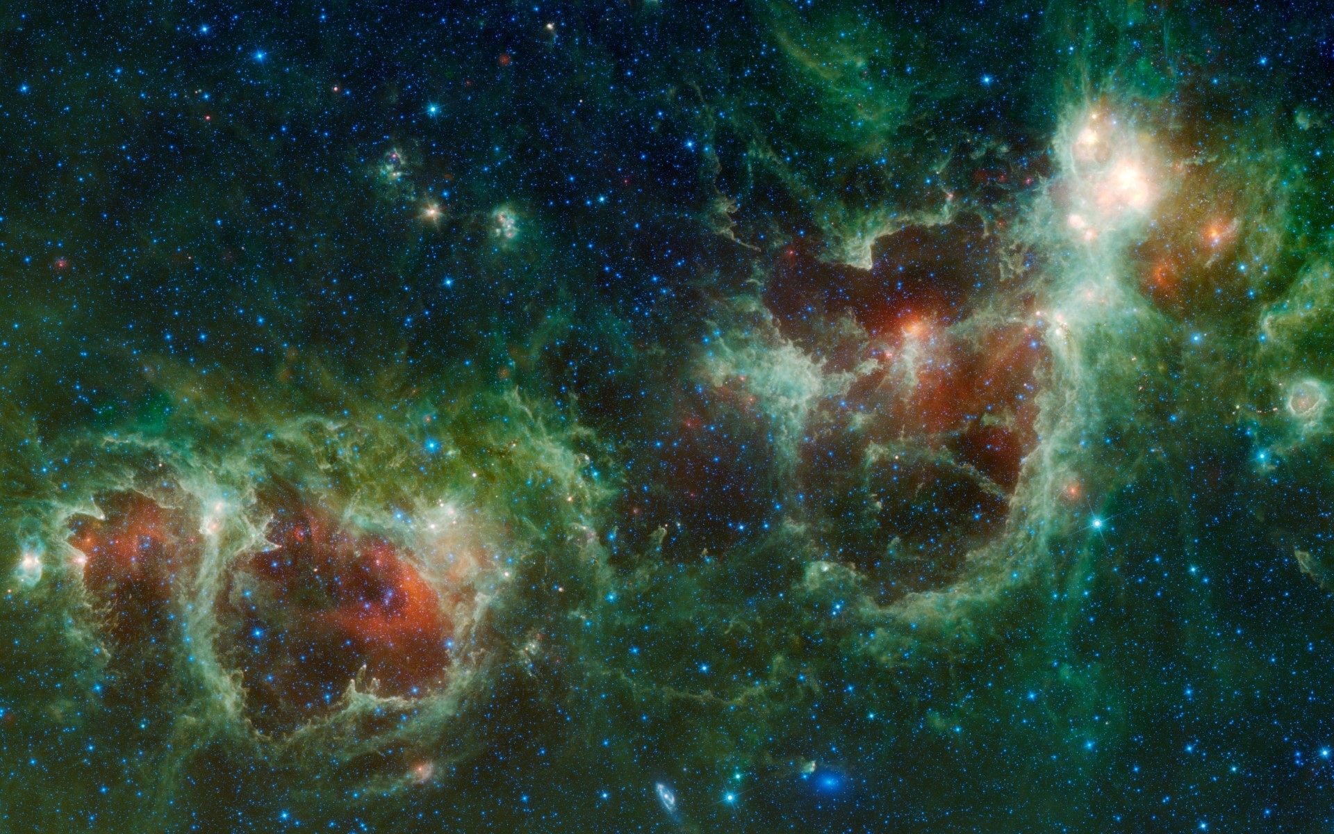 space, nebula, space art, colorful, digital art, HD Wallpaper