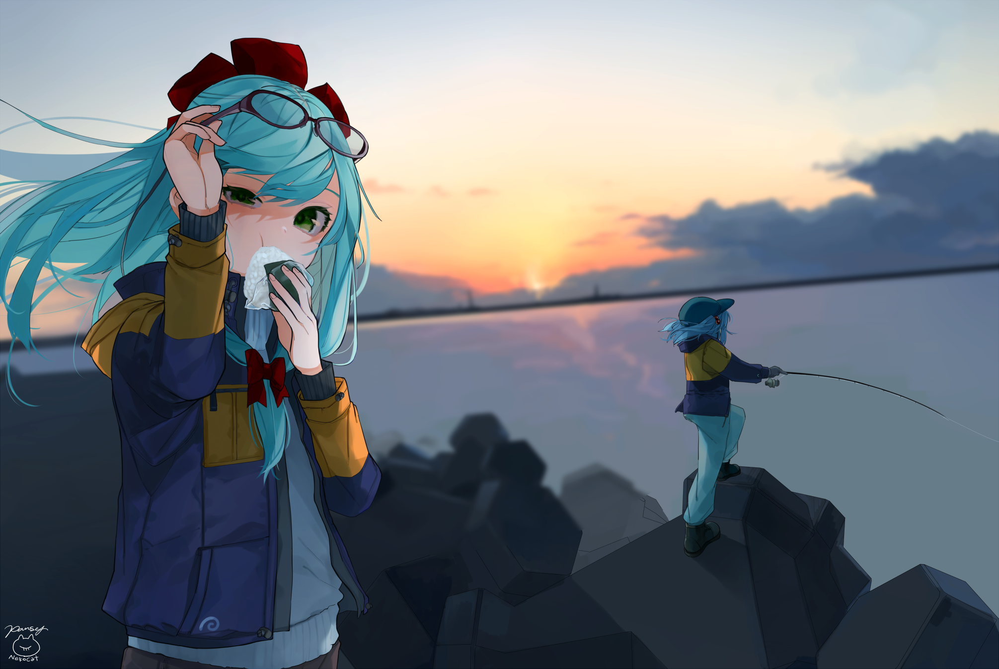 anime, anime girls, Touhou, HD Wallpaper