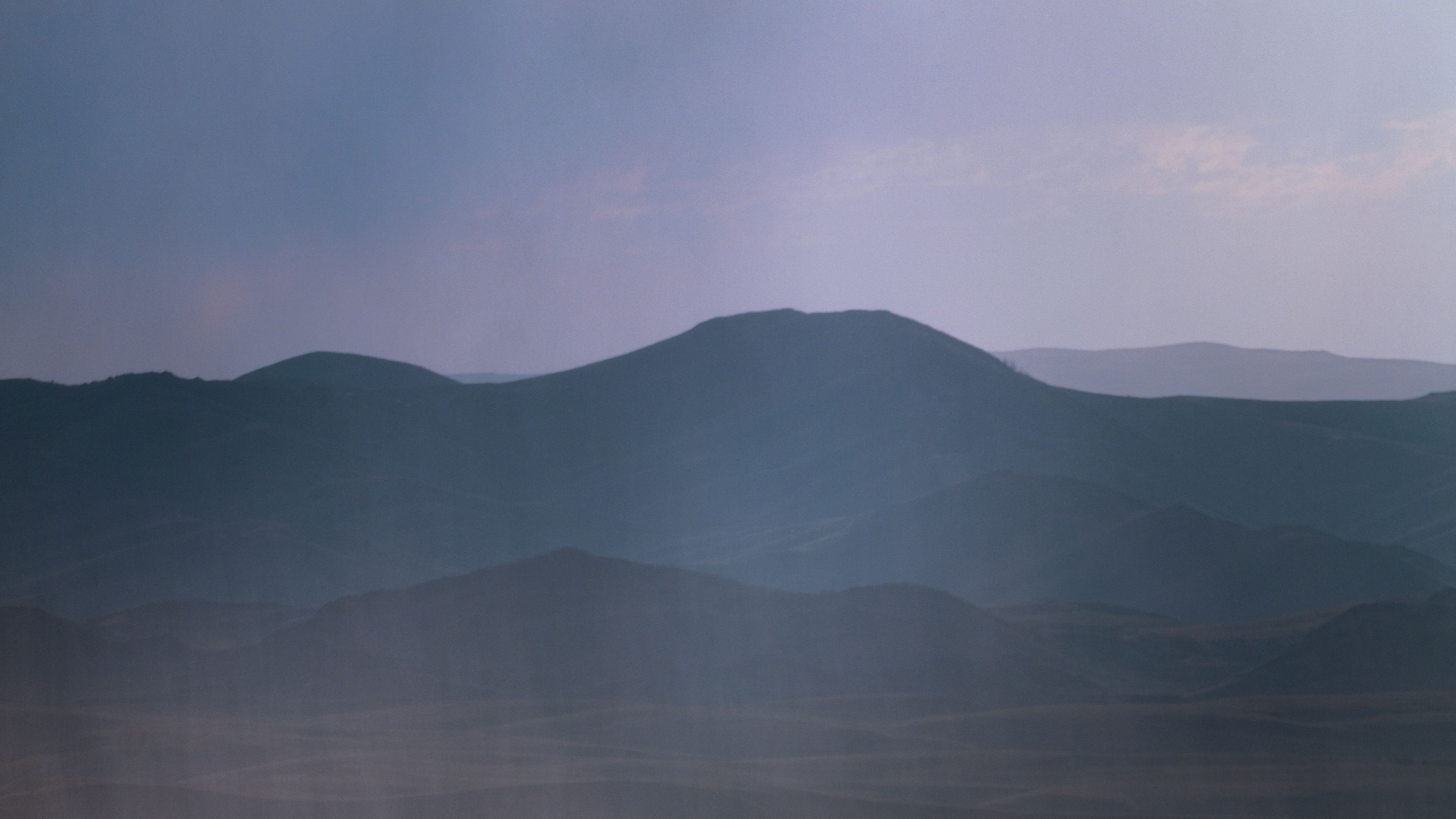 mountains, hills, fog, landscape, dark, 4k, HD Wallpaper