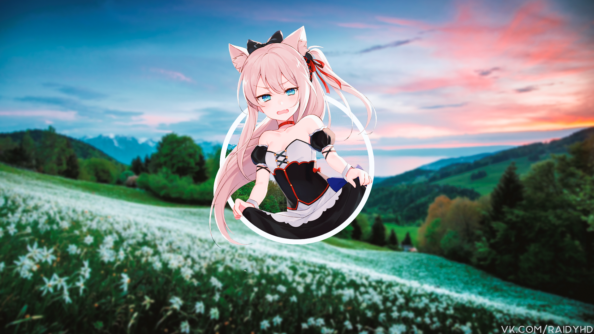 anime, anime girls, picture-in-picture, HD Wallpaper