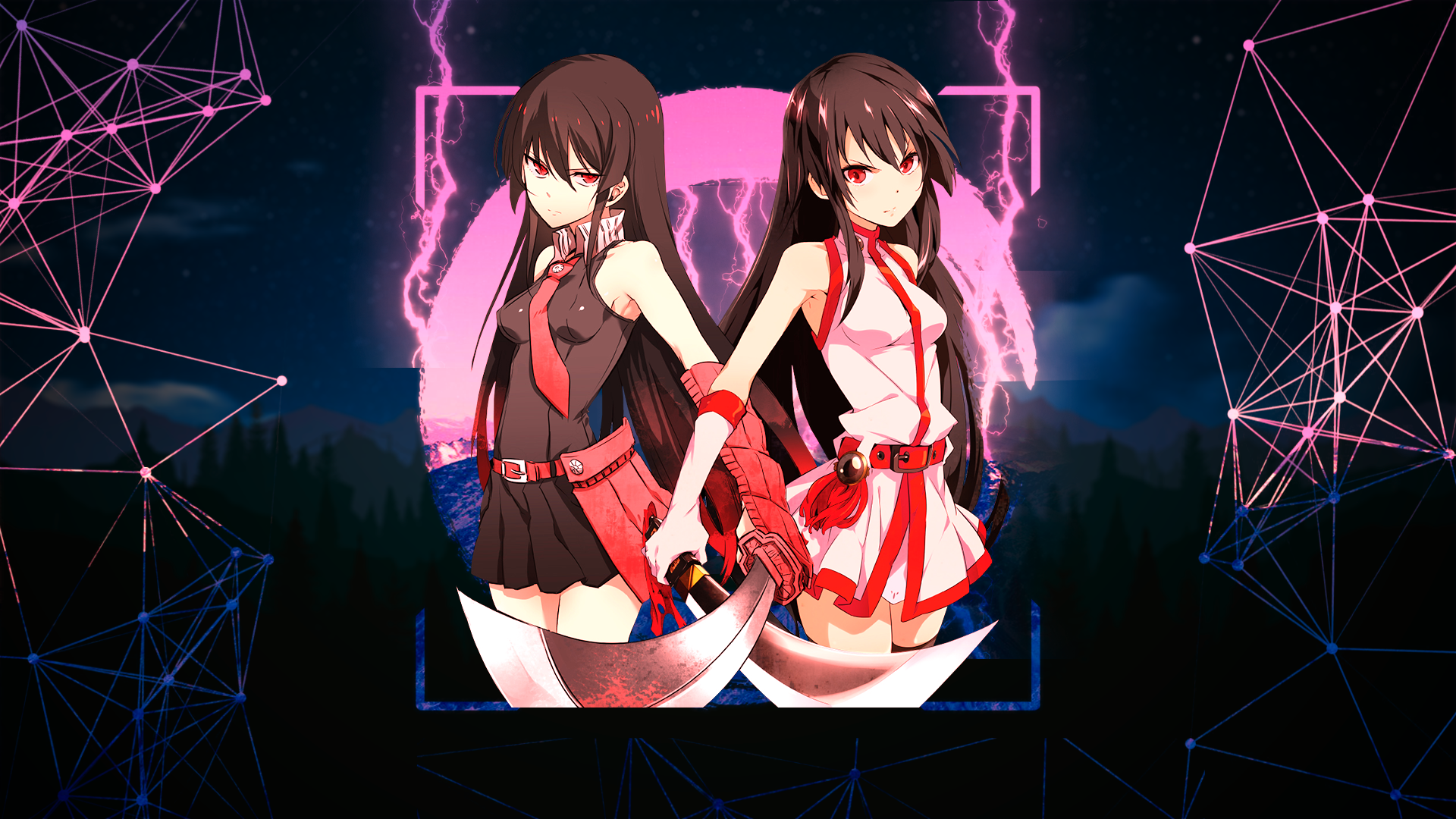 Akame, Akame ga Kill!, anime girls, anime, red eyes, brunette, weapon, HD Wallpaper