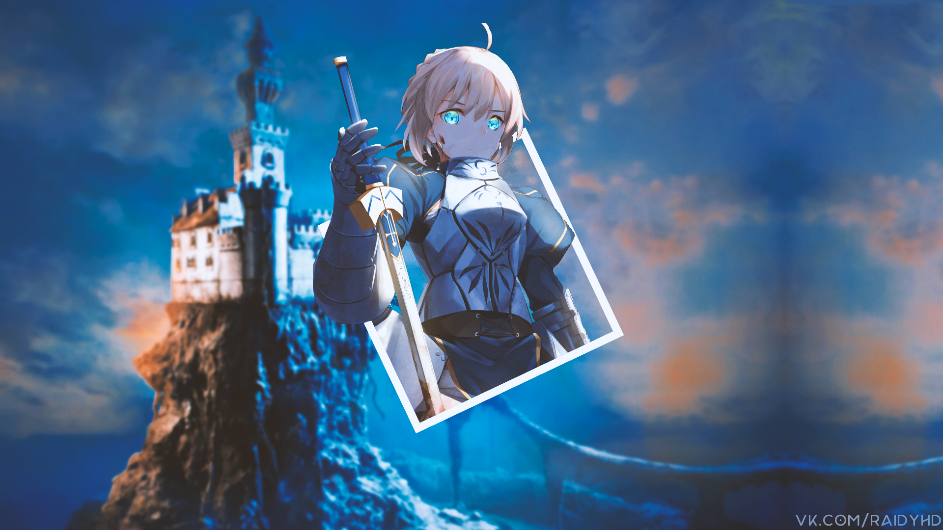 anime, anime girls, picture-in-picture, Fate/Stay Night, Fate Series, HD Wallpaper