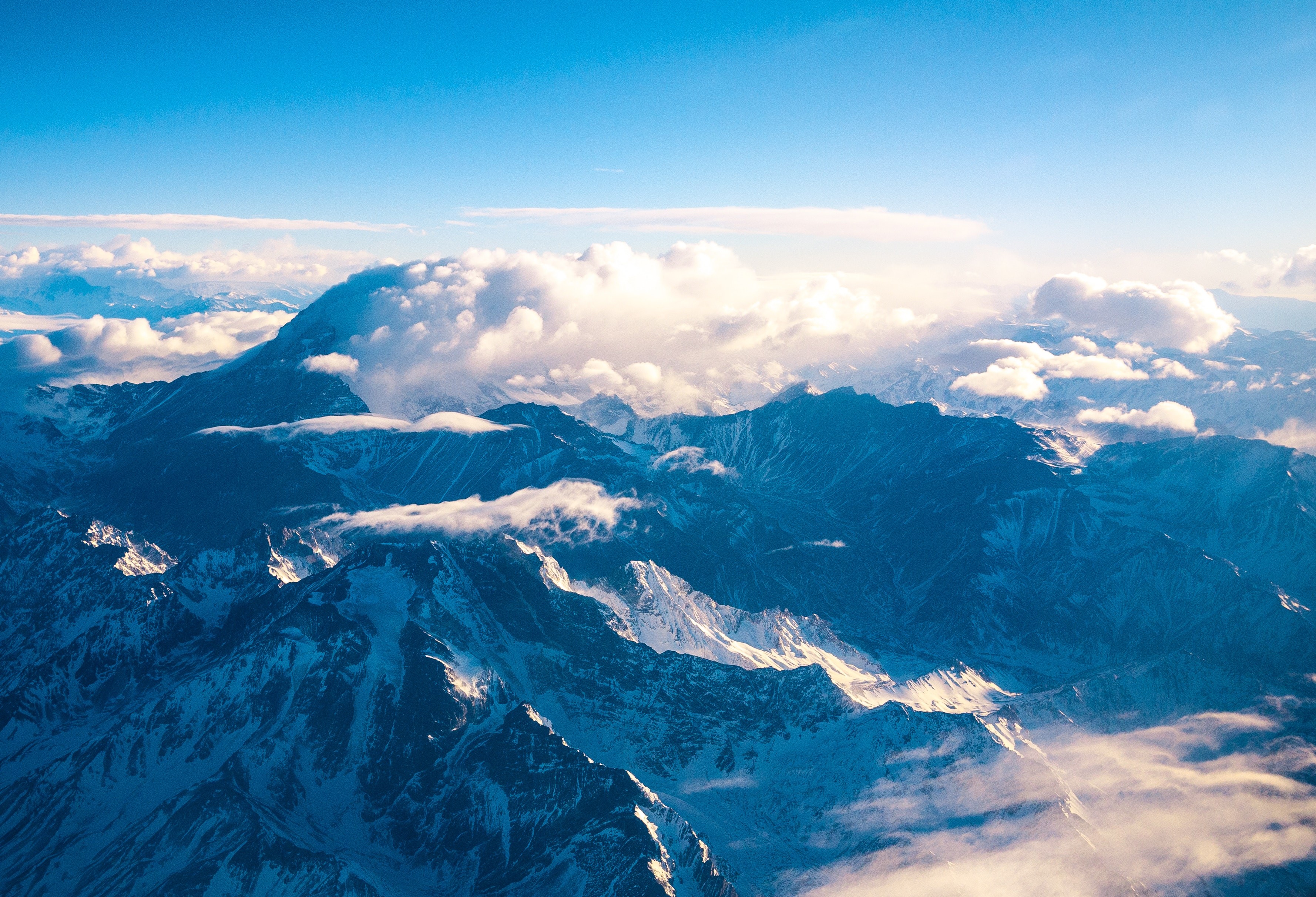 mountain top, photography, HD Wallpaper