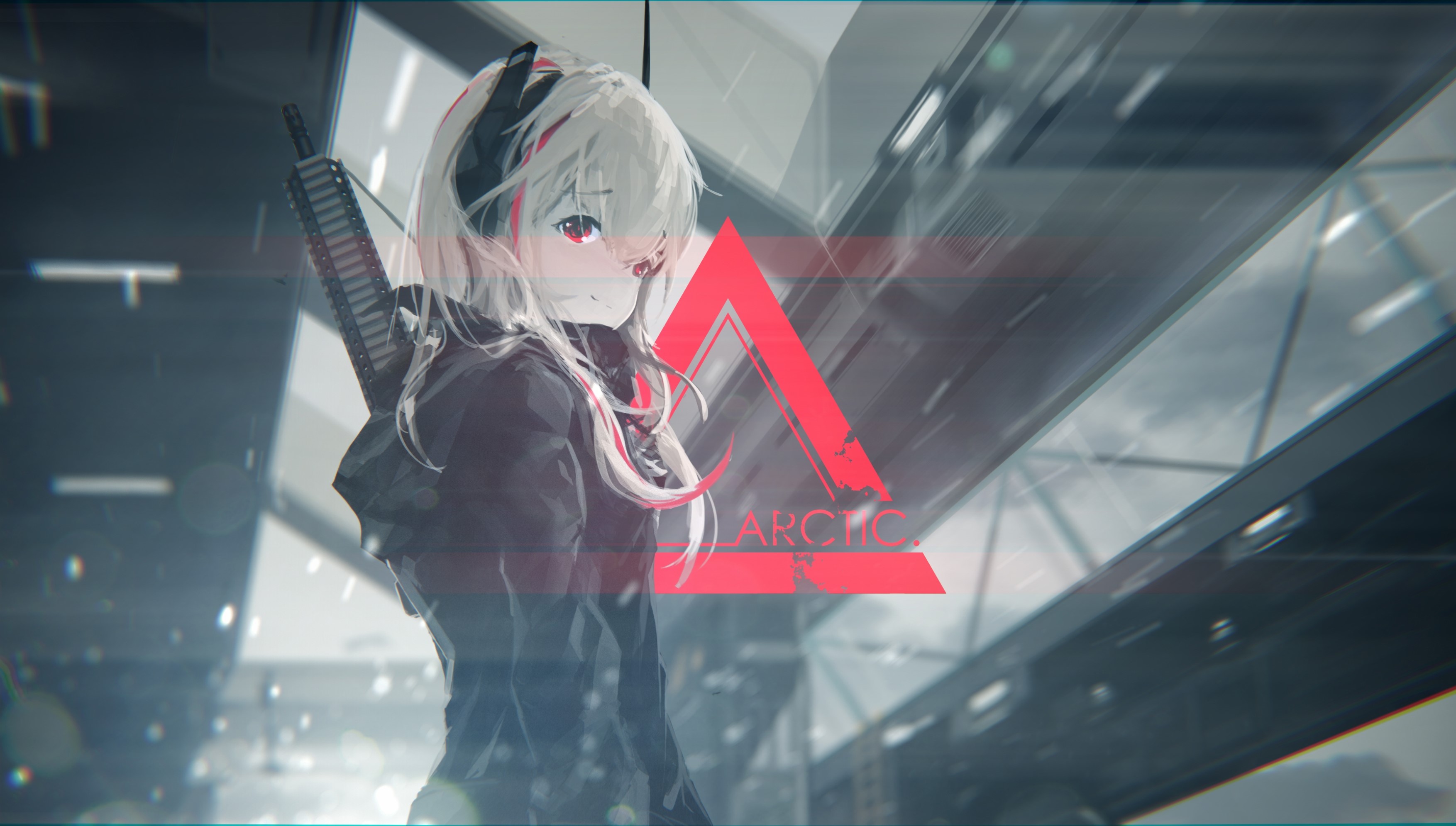 anime girls, anime, white, HD Wallpaper